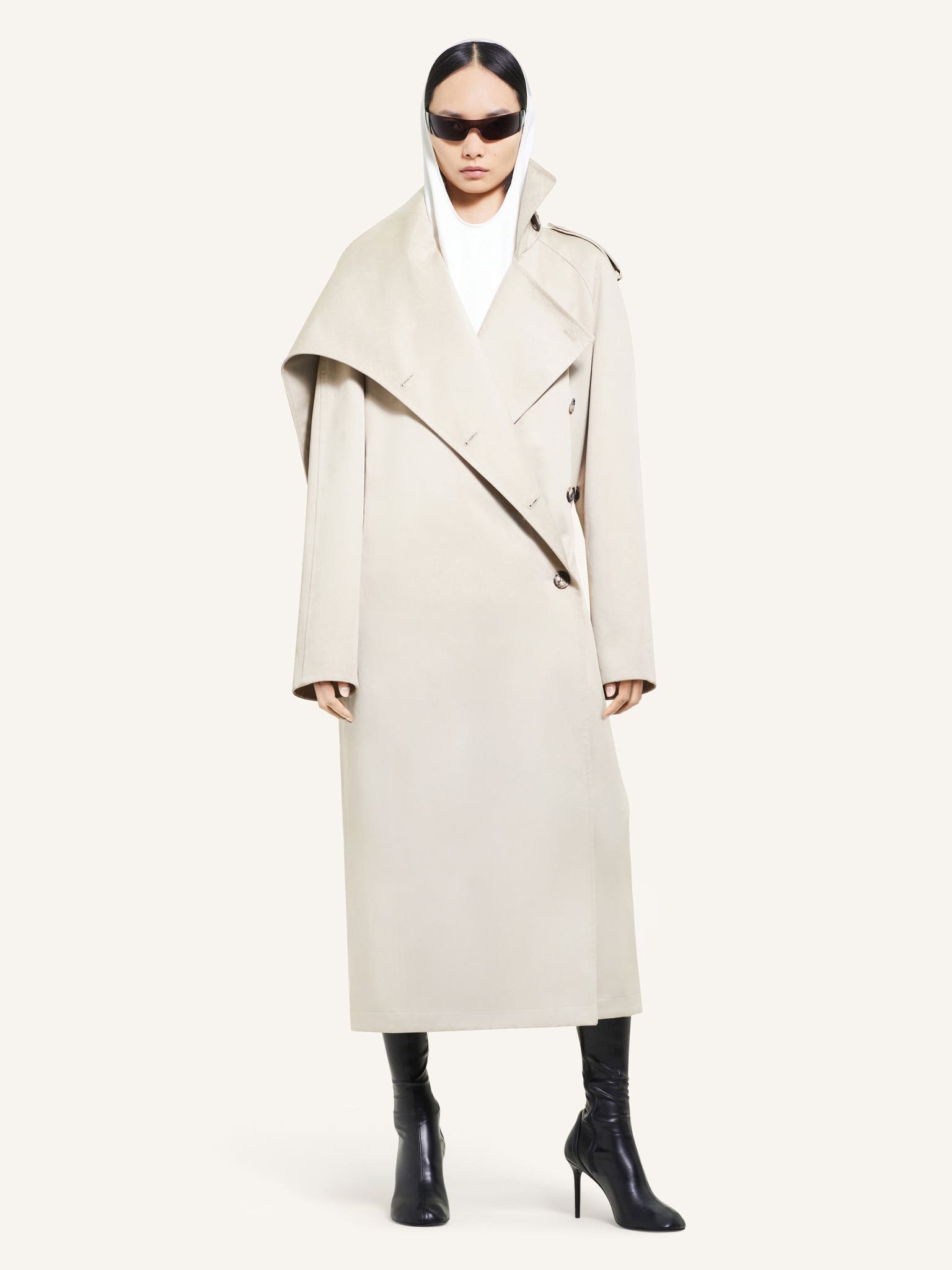 TRENCH COAT LONG OBLIQUE