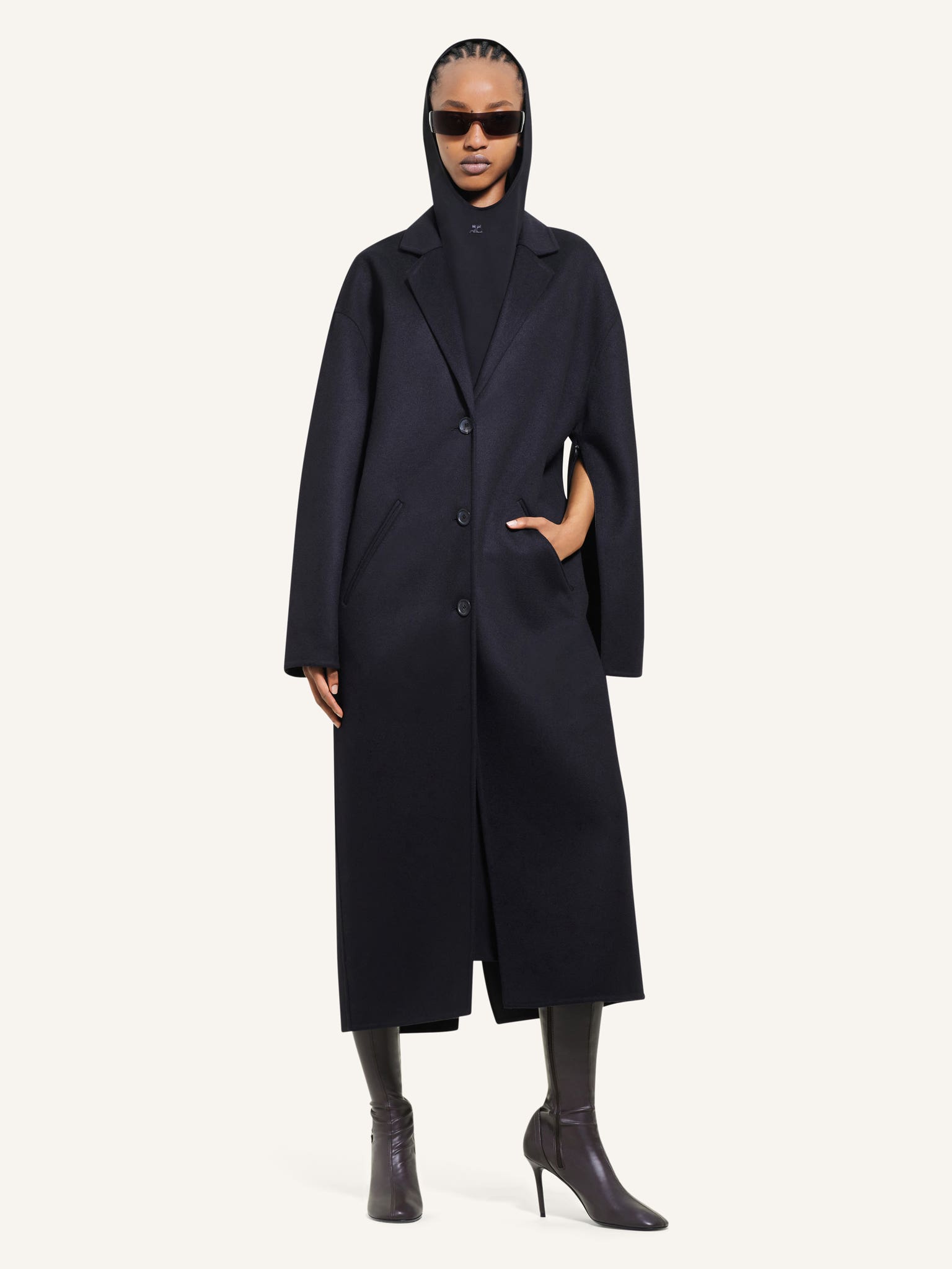 MANTEAU LONG COCON DOUBLE FACE