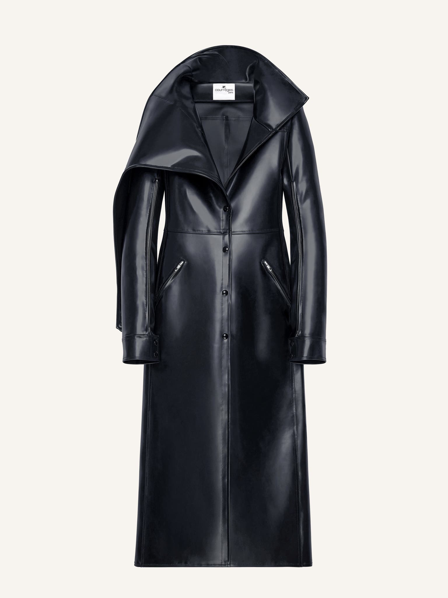 TRENCH COAT LONG EN LATEX