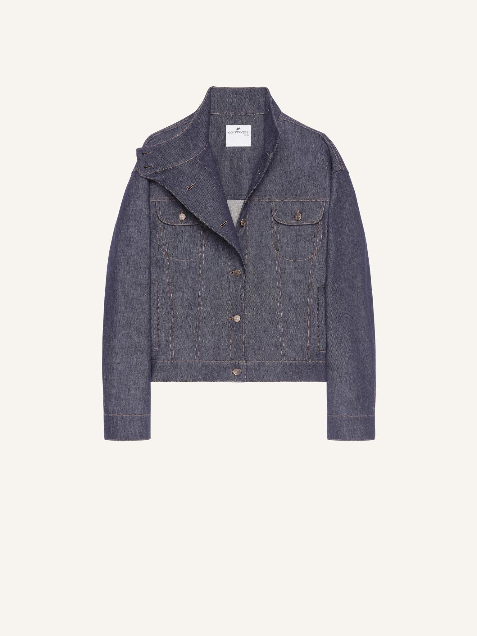 OVERSIZED MOTORCYCLE DENIM JACKET