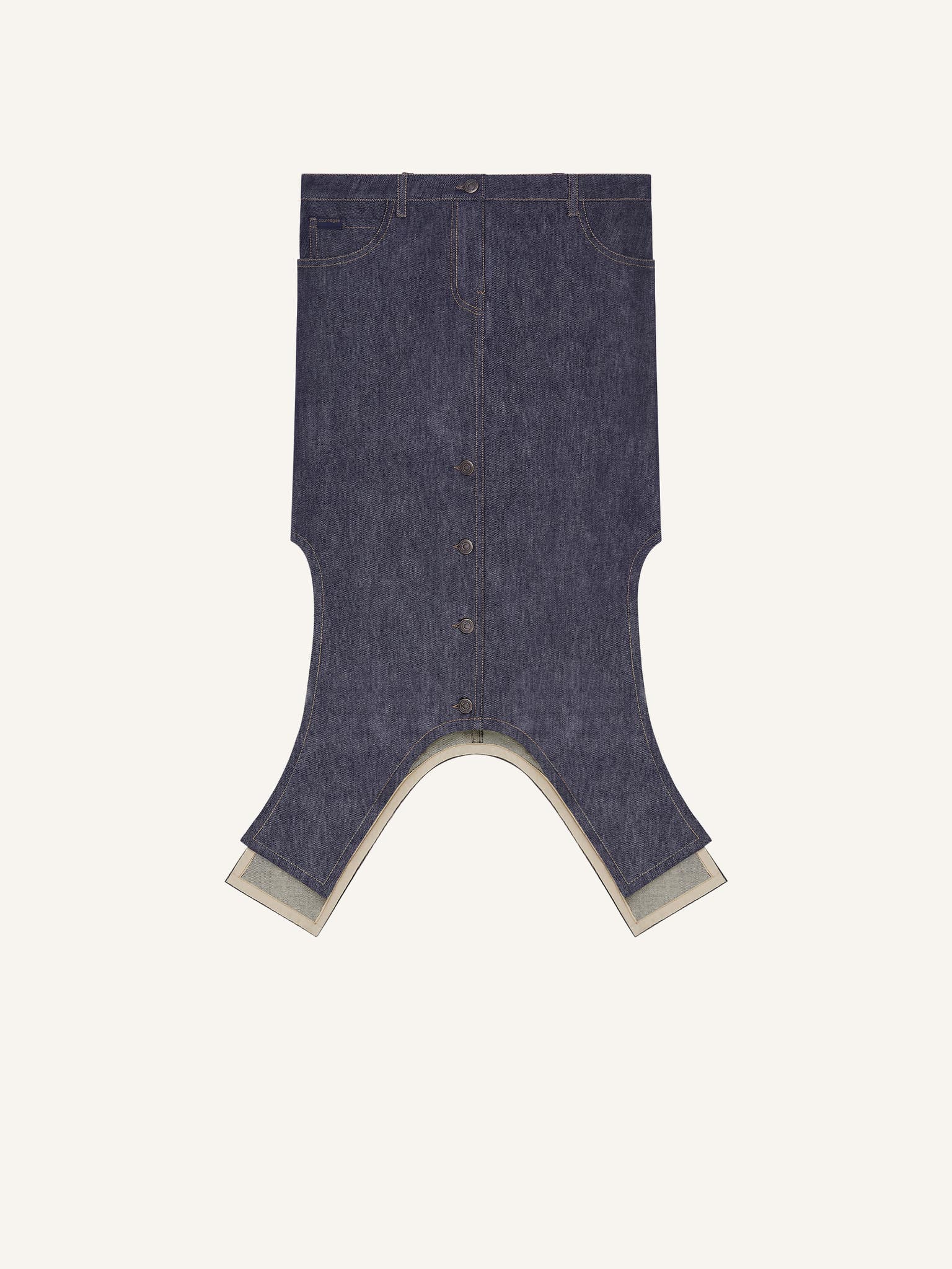 JUPE LONGUE INVERSÉE EN DENIM