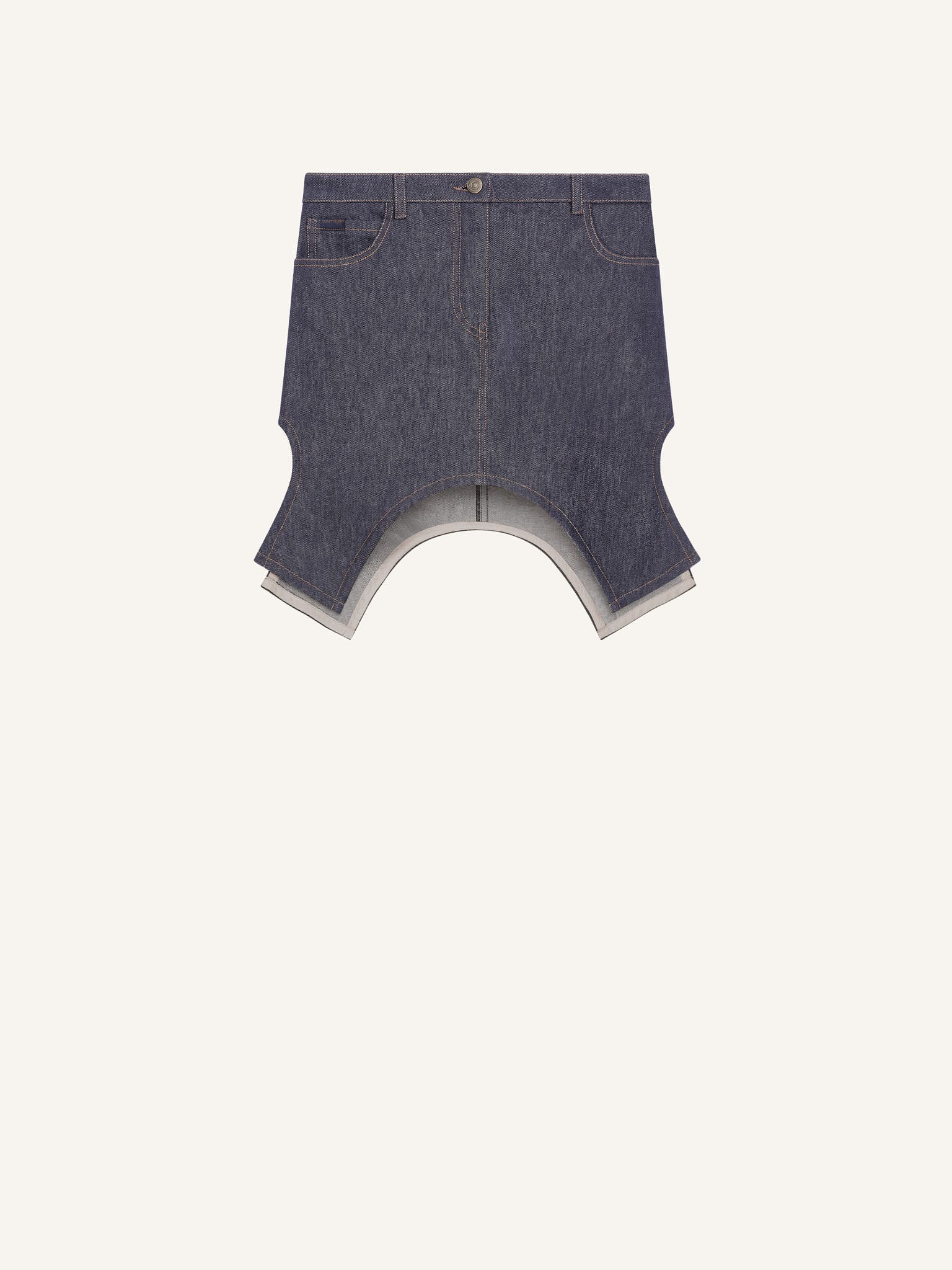 MINI JUPE INVERSÉE EN DENIM