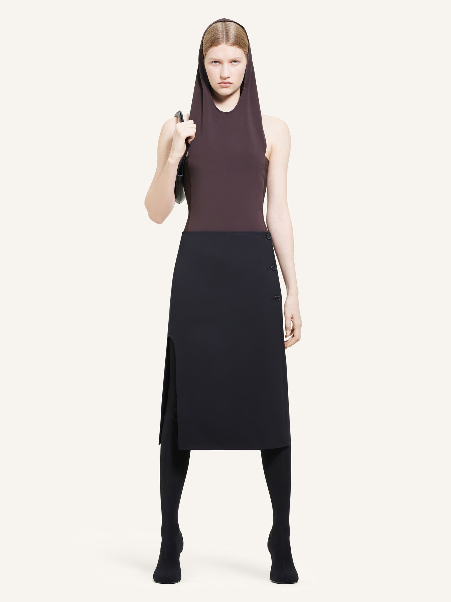 ILLUSION HOODED BODYSUIT