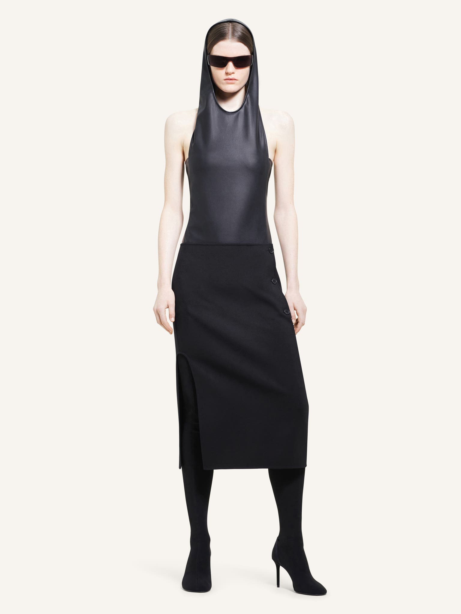 JERSEY HOODED BODYSUIT