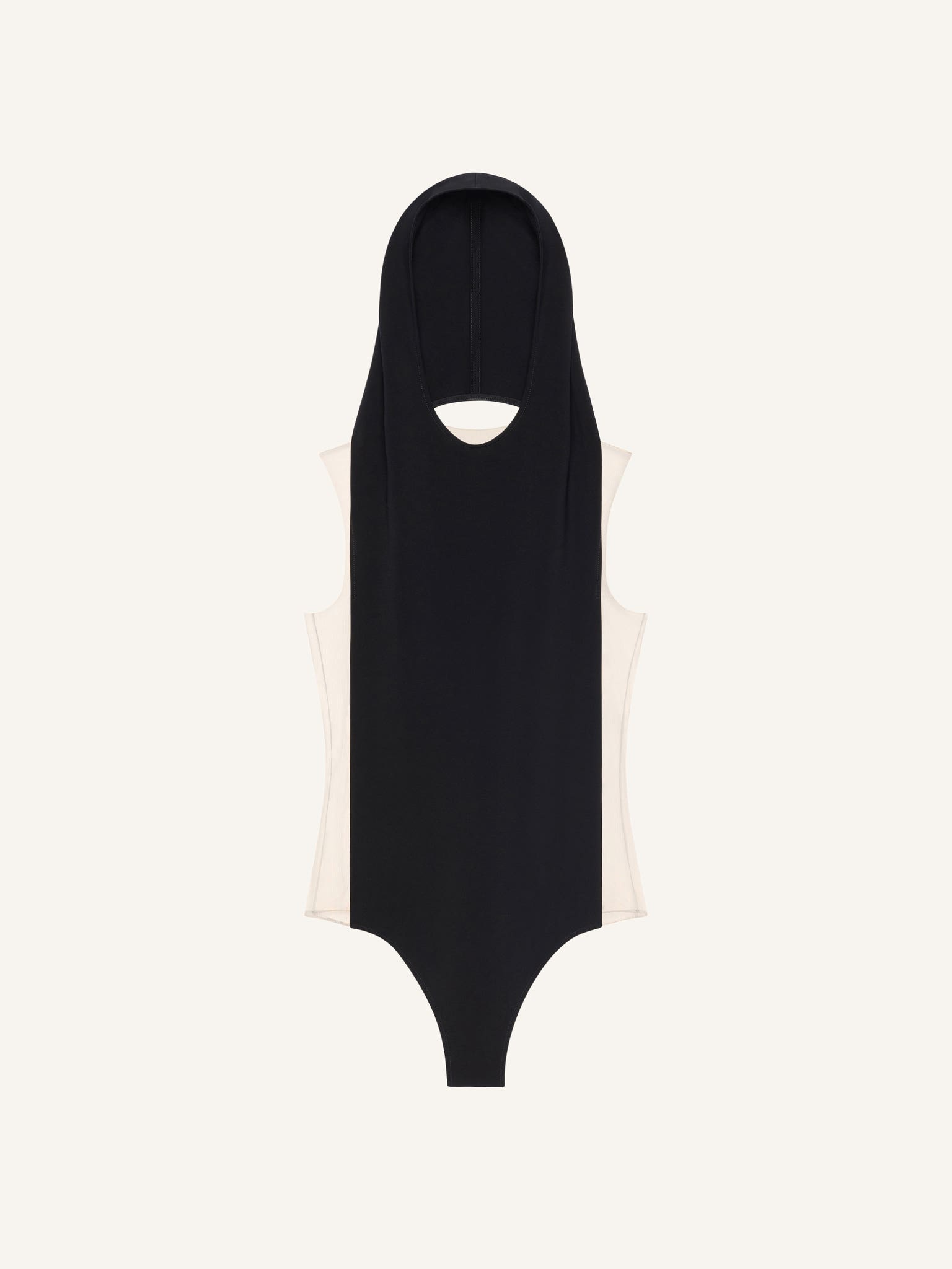 ILLUSION HOODED BODYSUIT