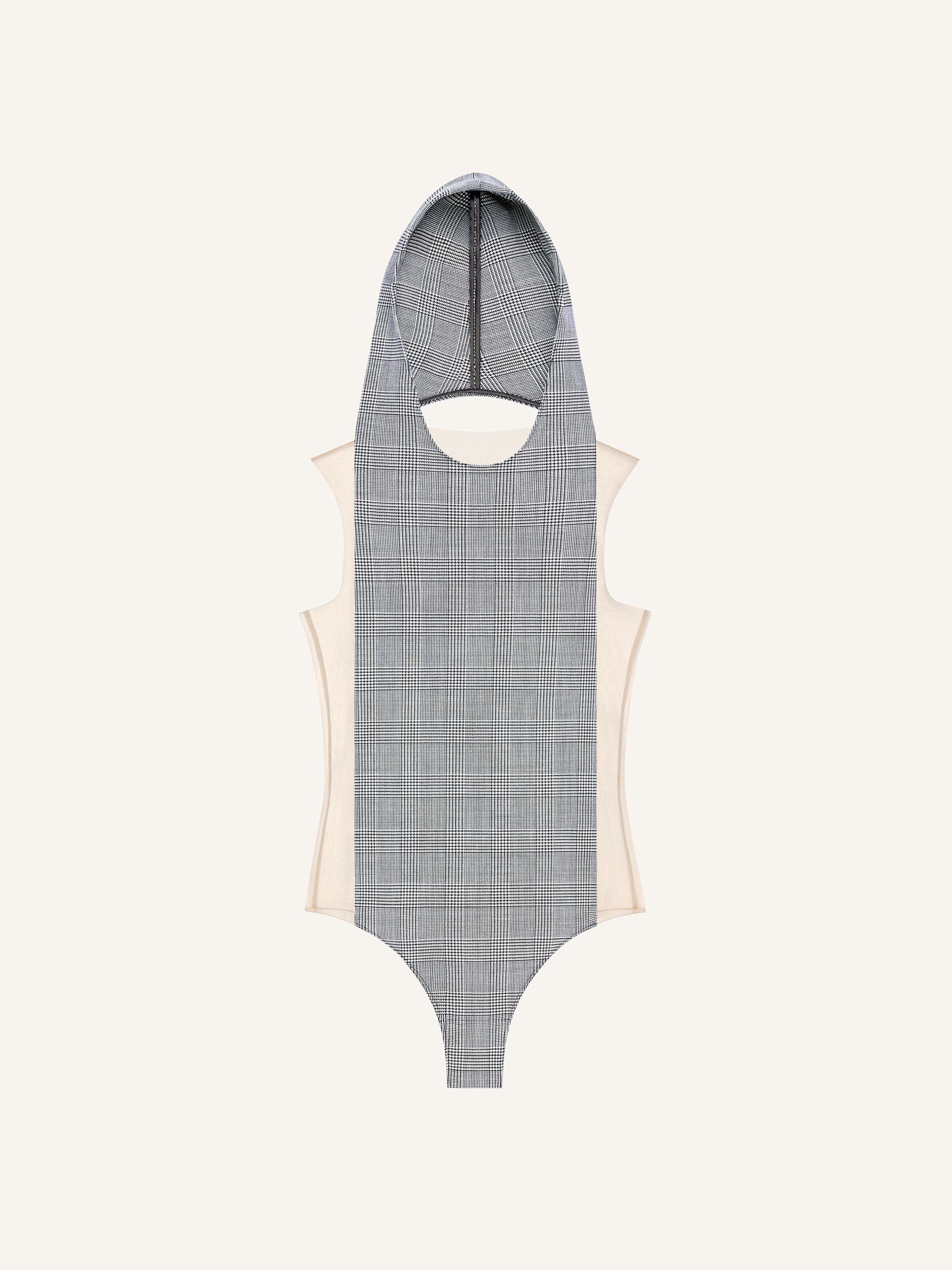 ILLUSION HOODED BODYSUIT