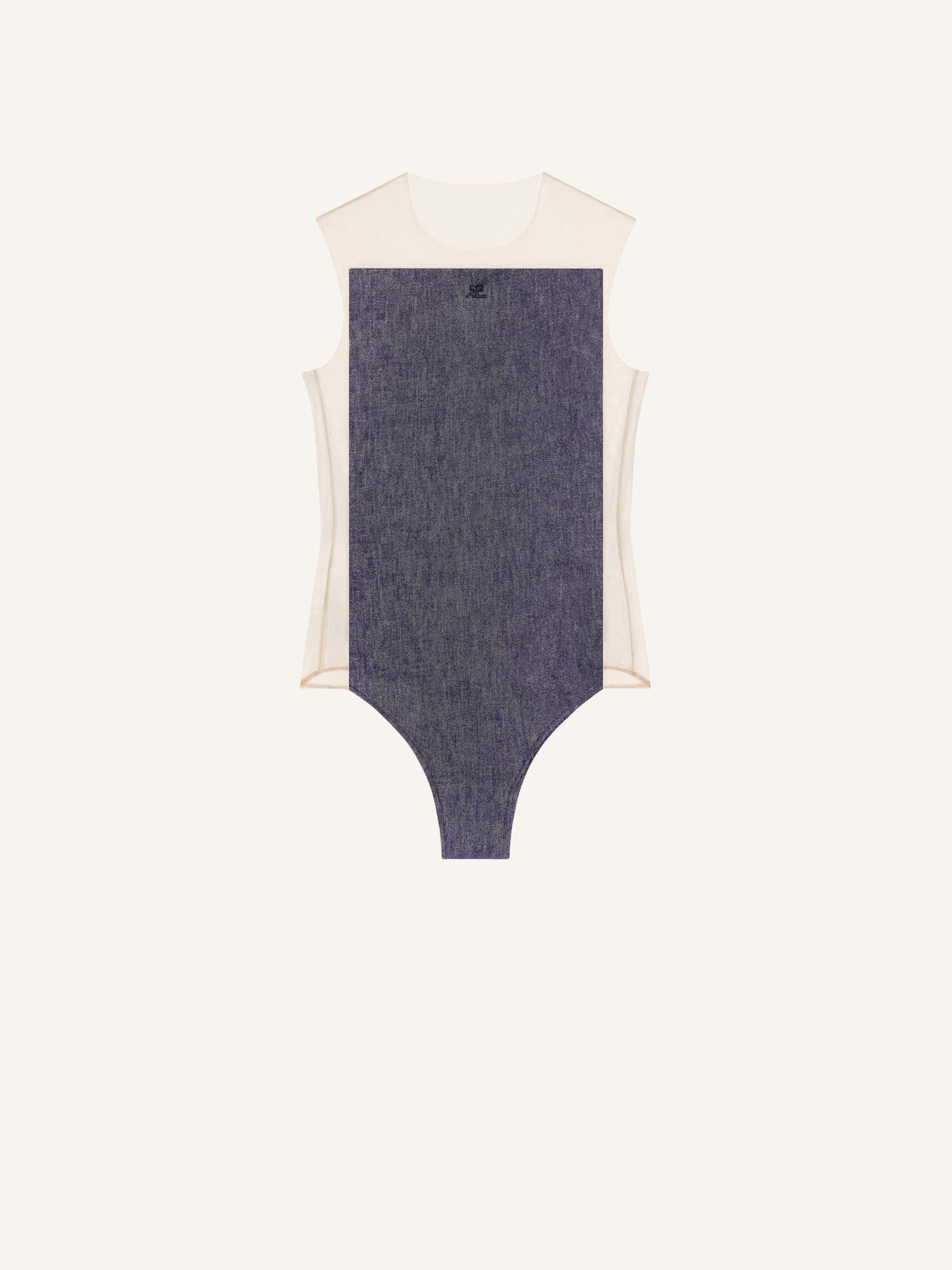 ILLUSION DENIM BODYSUIT