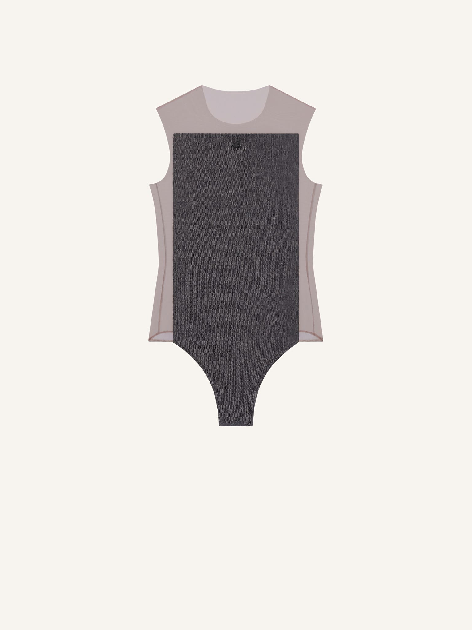 ILLUSION DENIM BODYSUIT