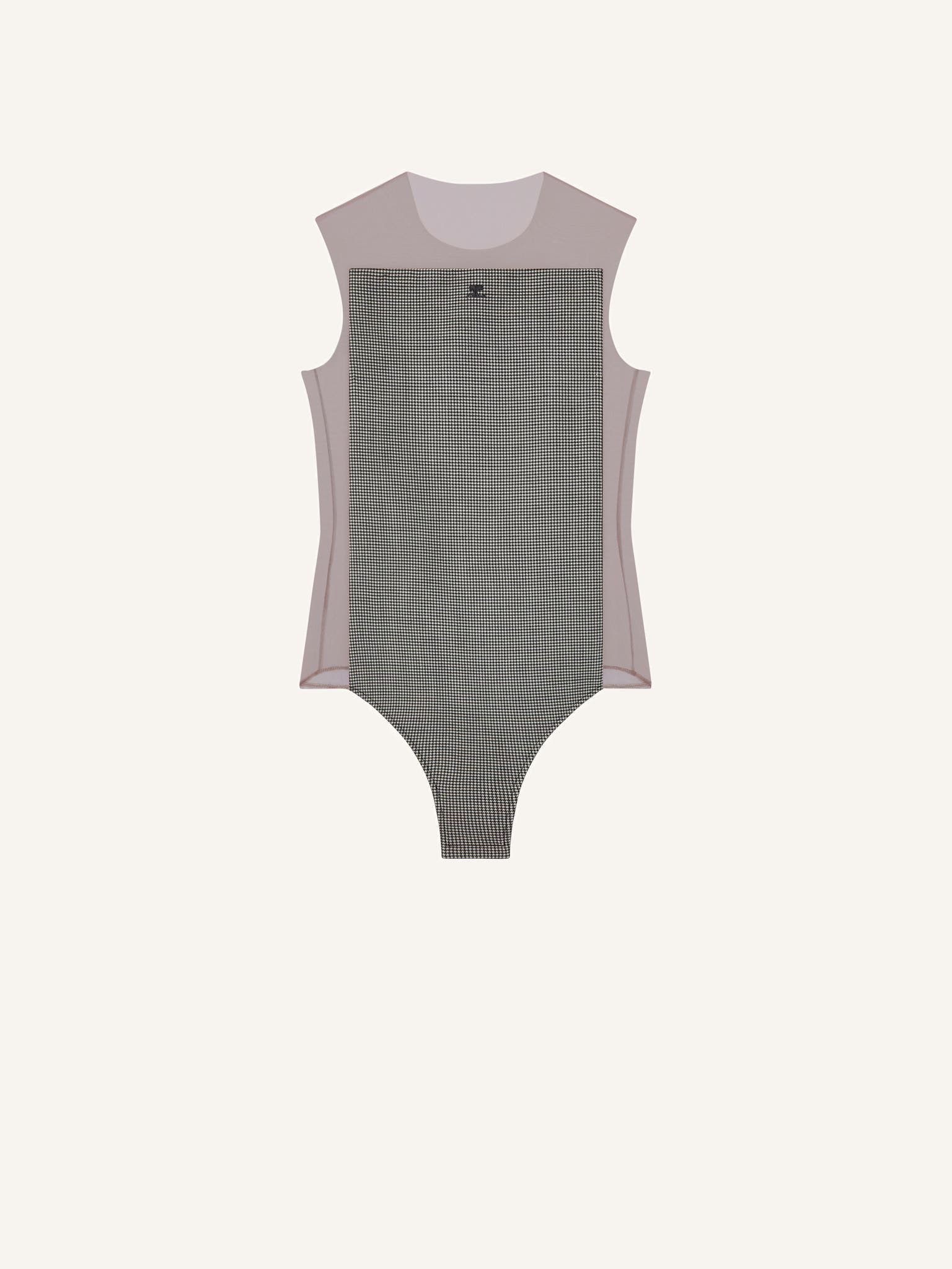 ILLUSION HOUNDSTOOTH BODYSUIT
