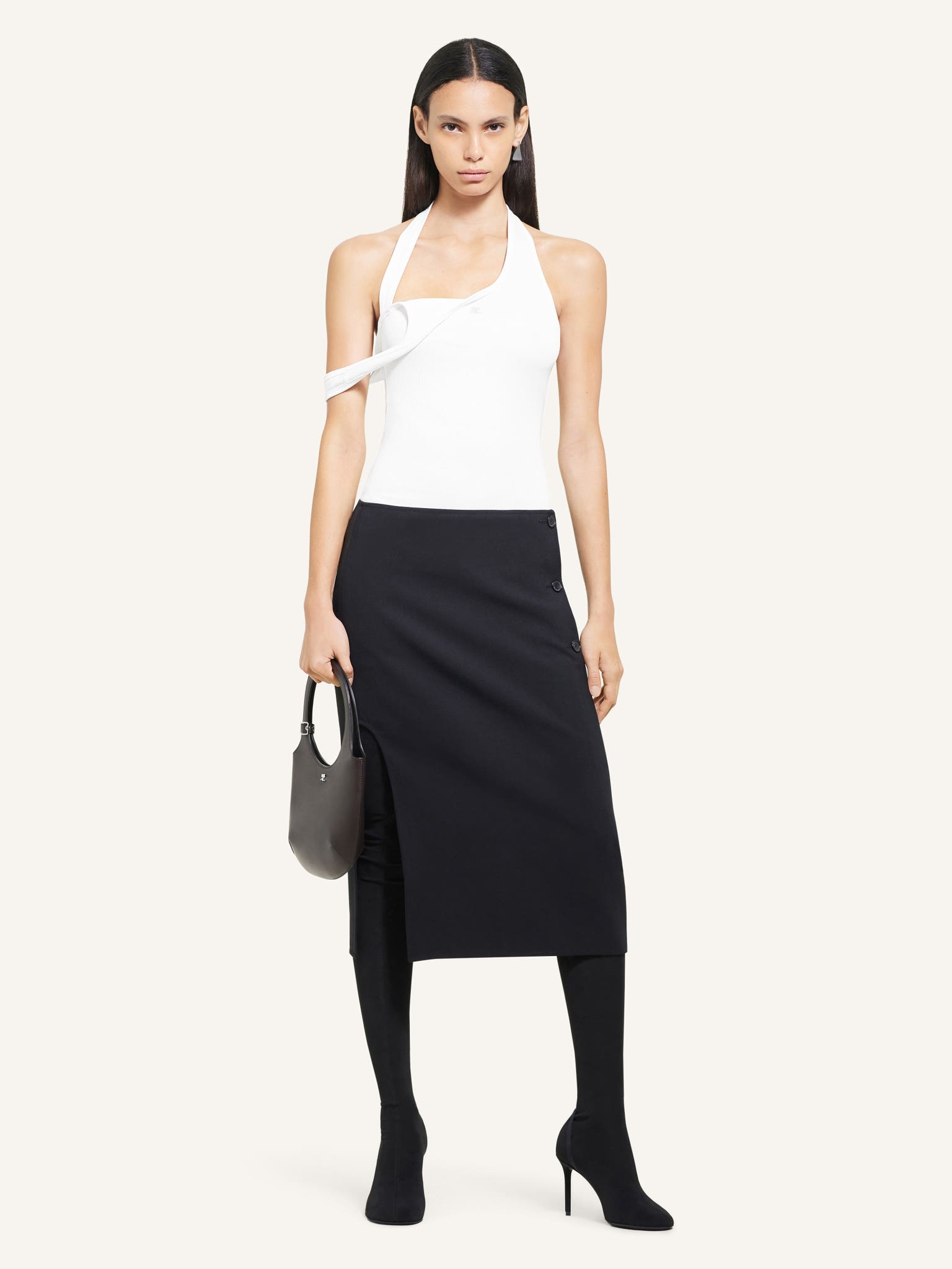 ASYMMETRIC RIB 90'S TANK TOP