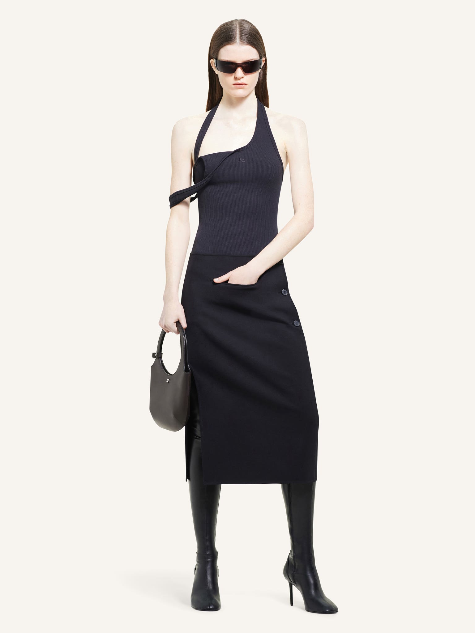 ASYMMETRIC RIB 90'S TANK TOP