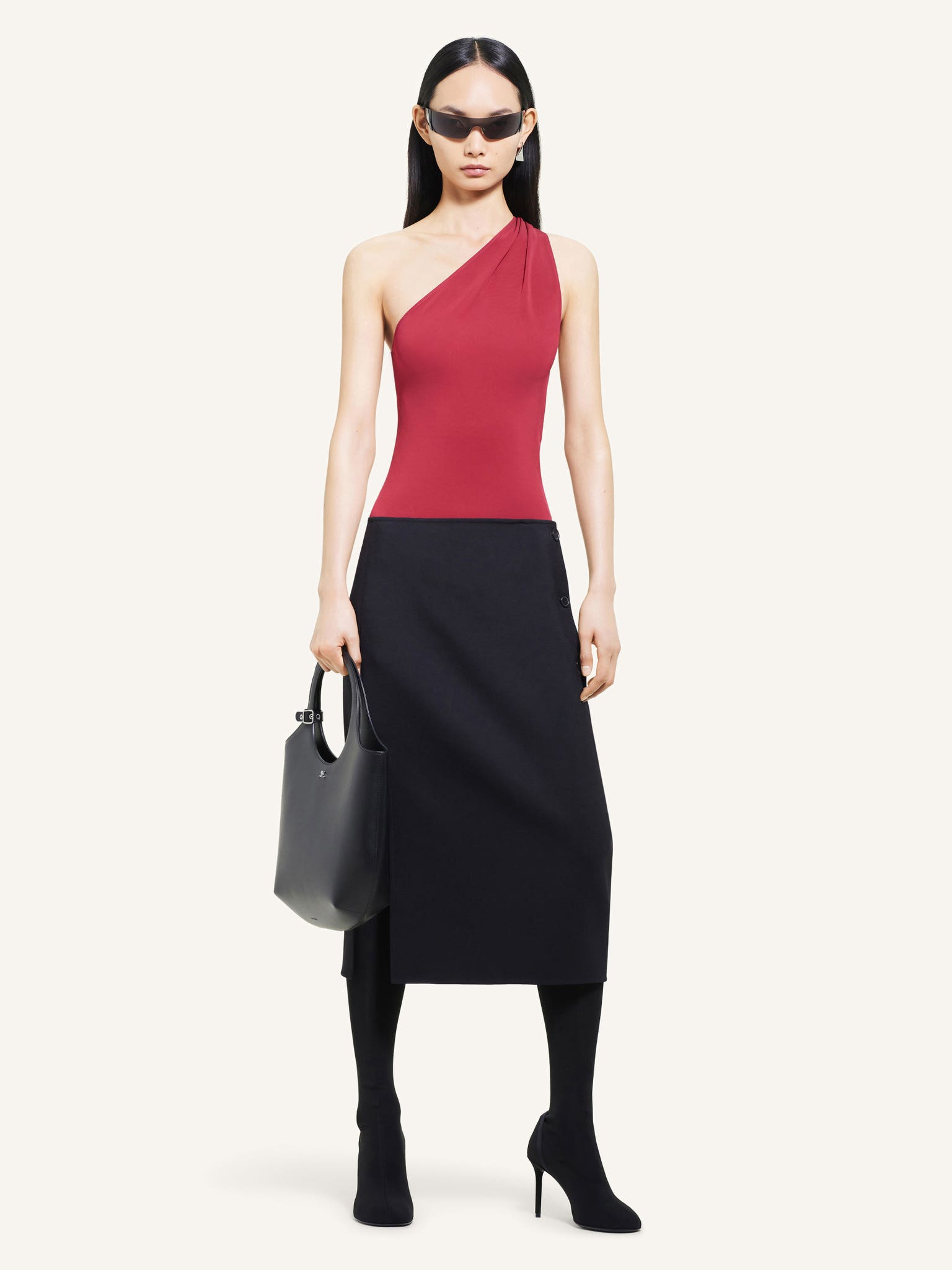 SLASH ASYMMETRICAL TOP