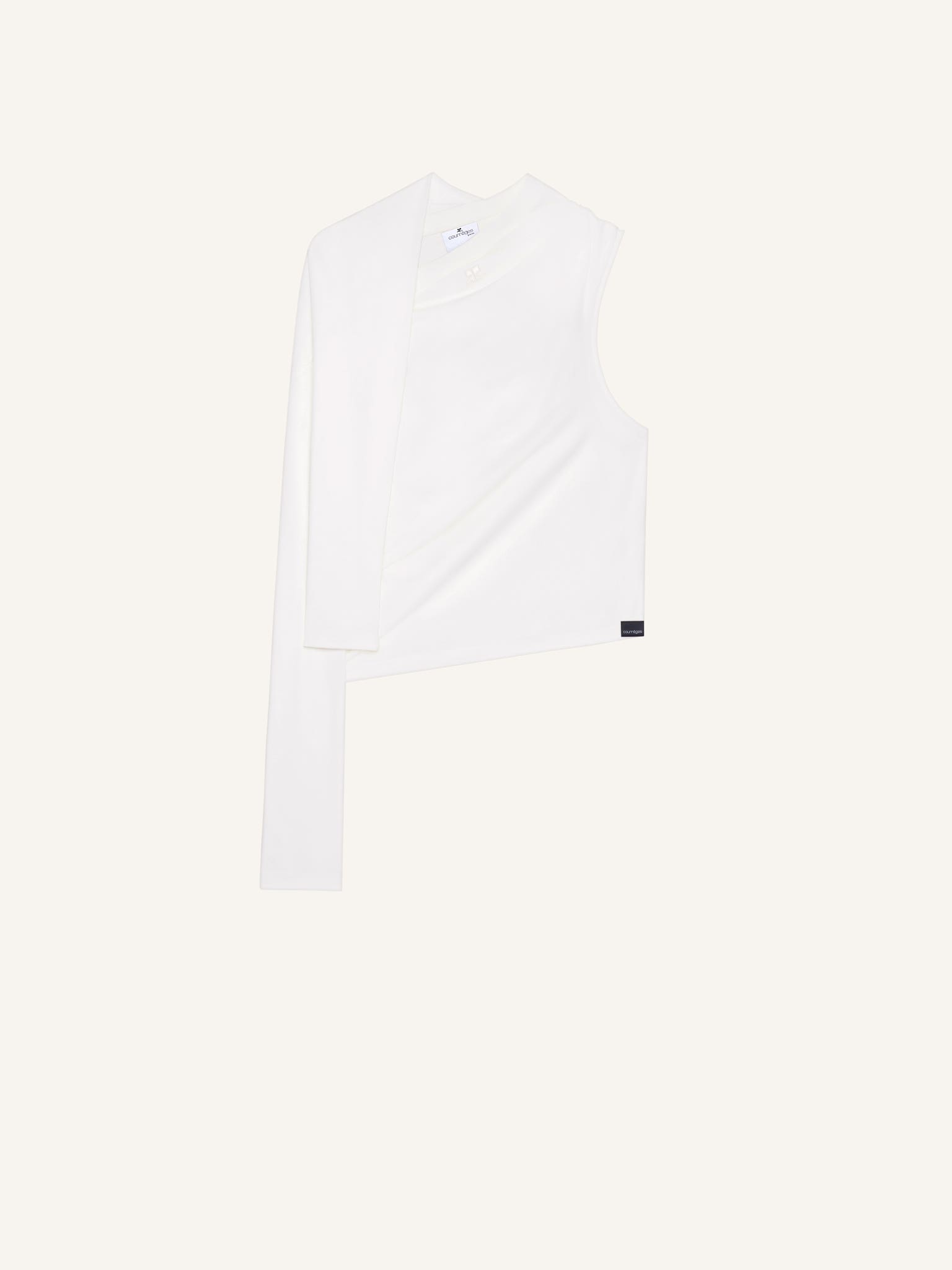ASYMMETRIC OFF SHOULDER T-SHIRT