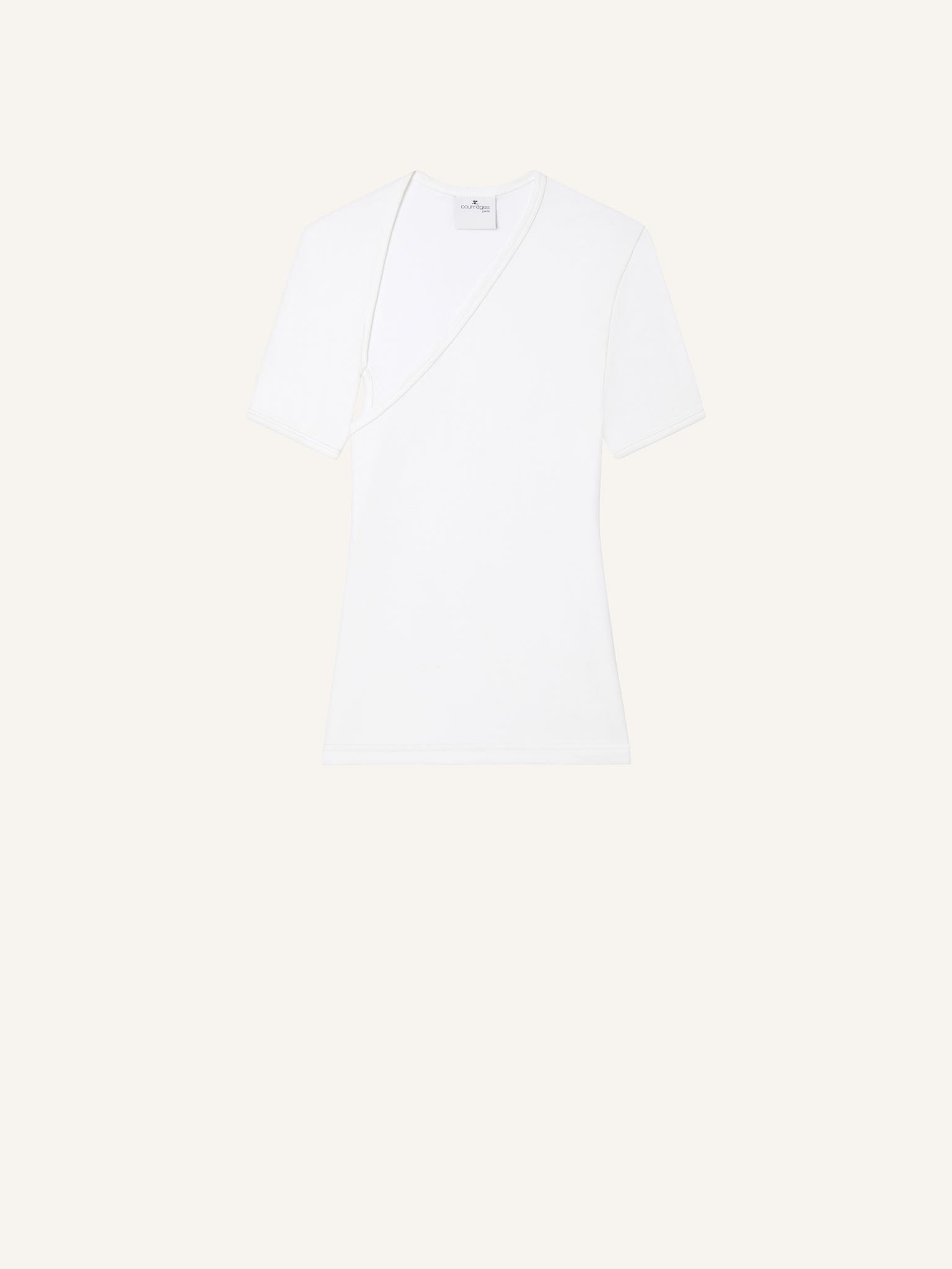 SLASH CONTRAST T-SHIRT