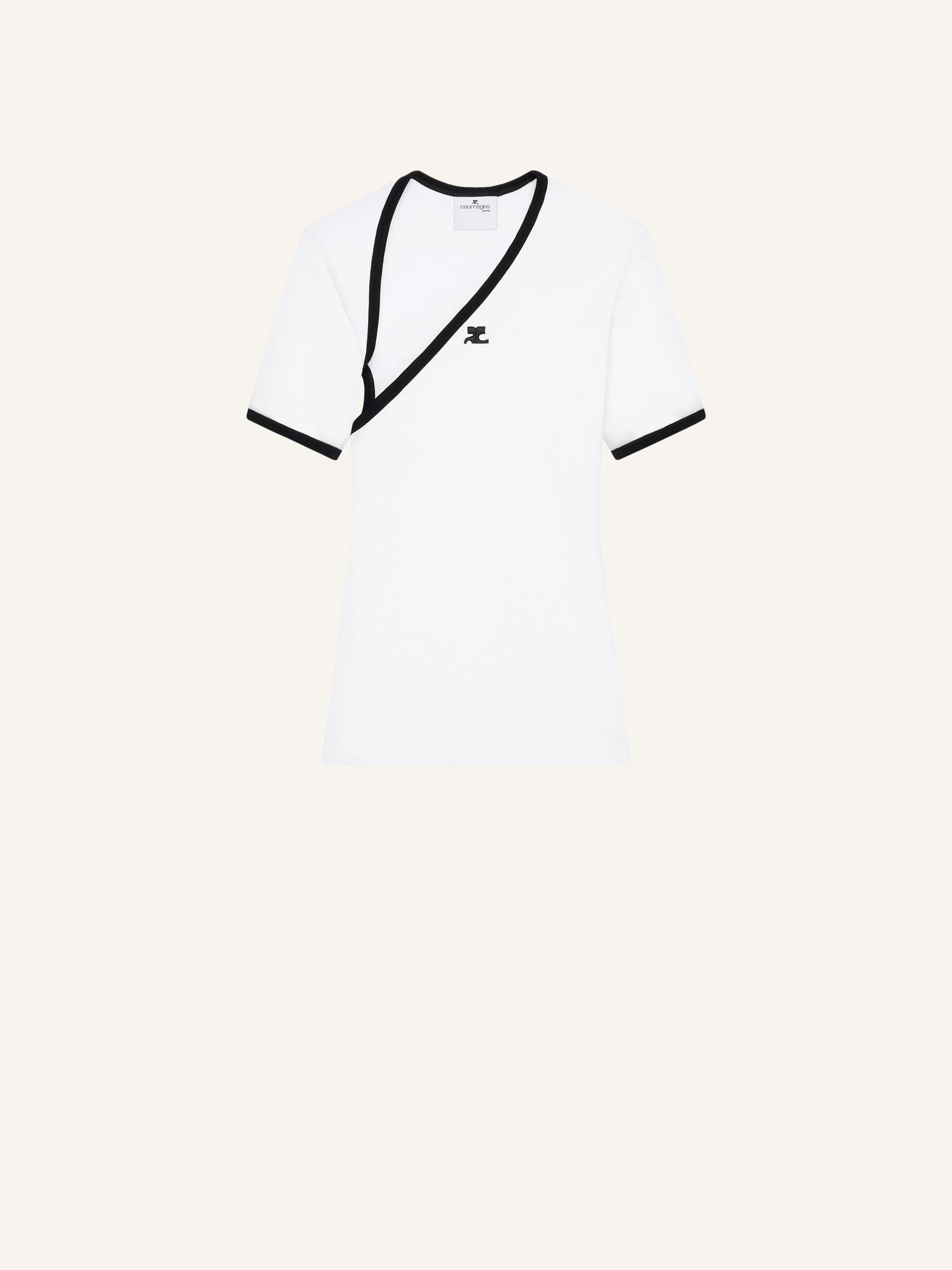 SLASH CONTRAST T-SHIRT
