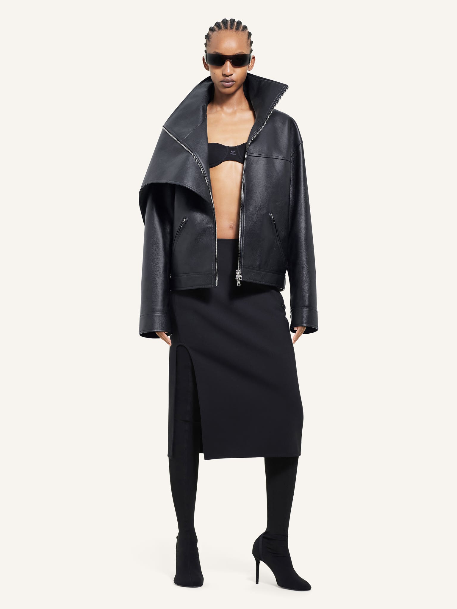OVERSIZED LEATHER JACKET