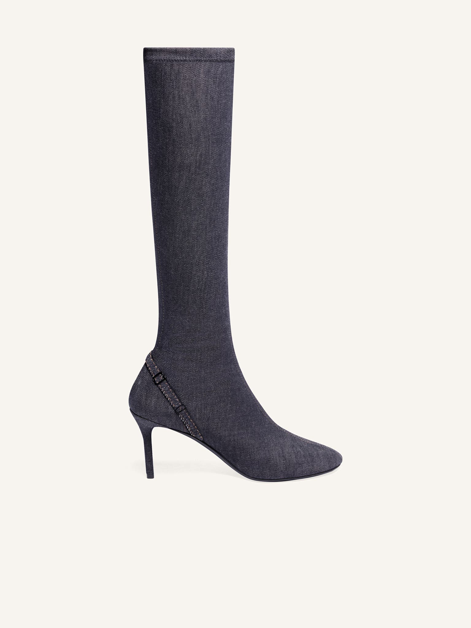 OBLIQUE DENIM BOOTS