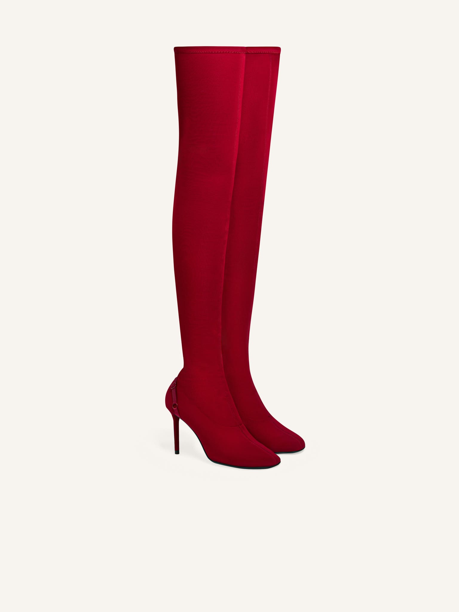 OBLIQUE JERSEY TIGHT BOOTS