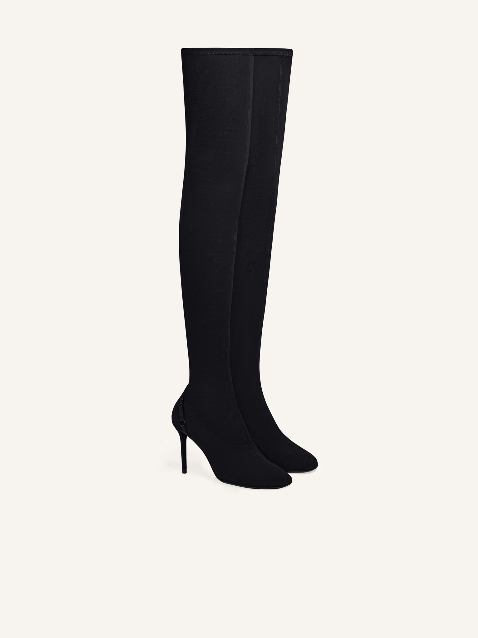 OBLIQUE JERSEY TIGHT BOOTS