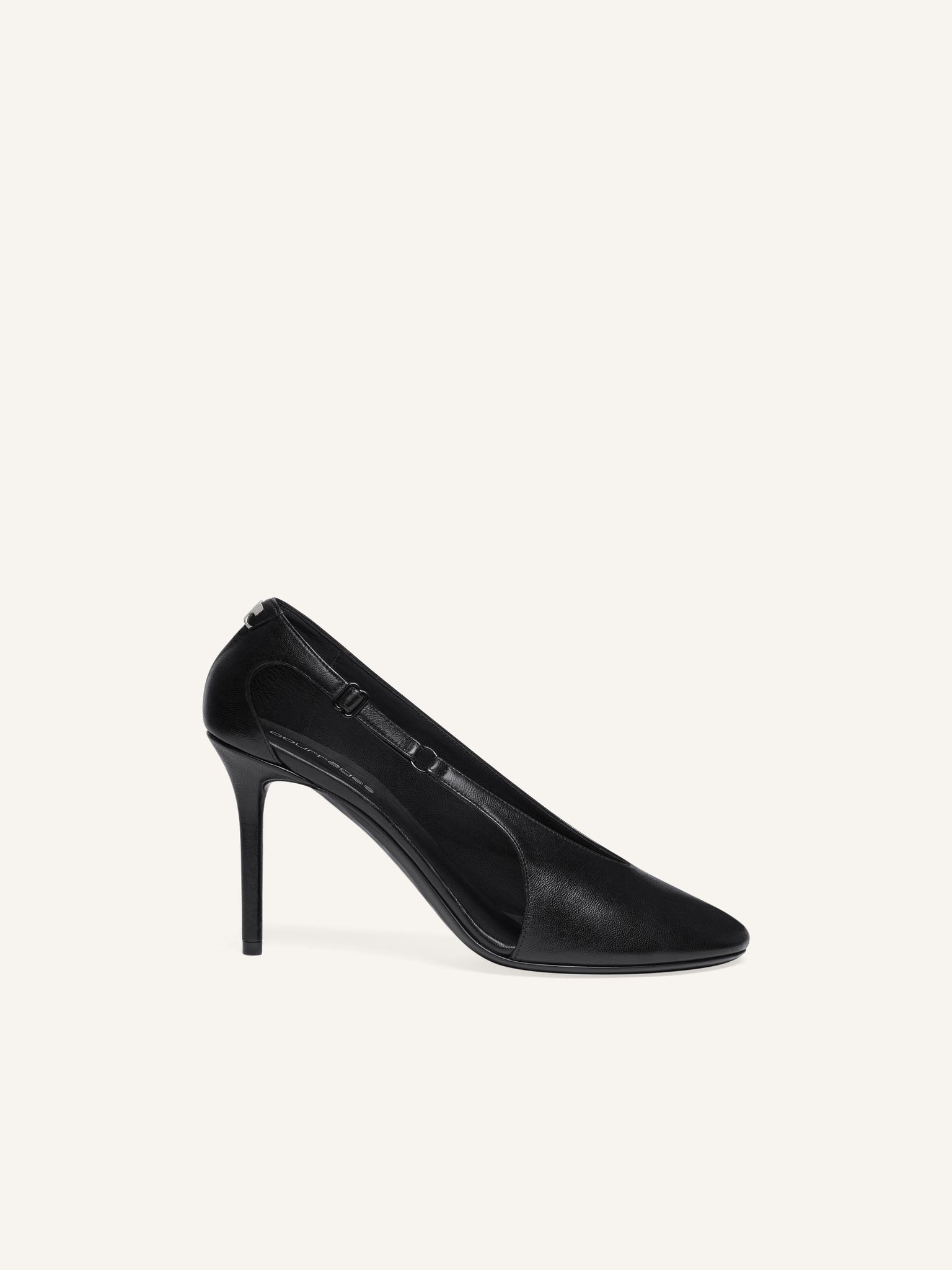 ESCARPINS OBLIQUE EN CUIR