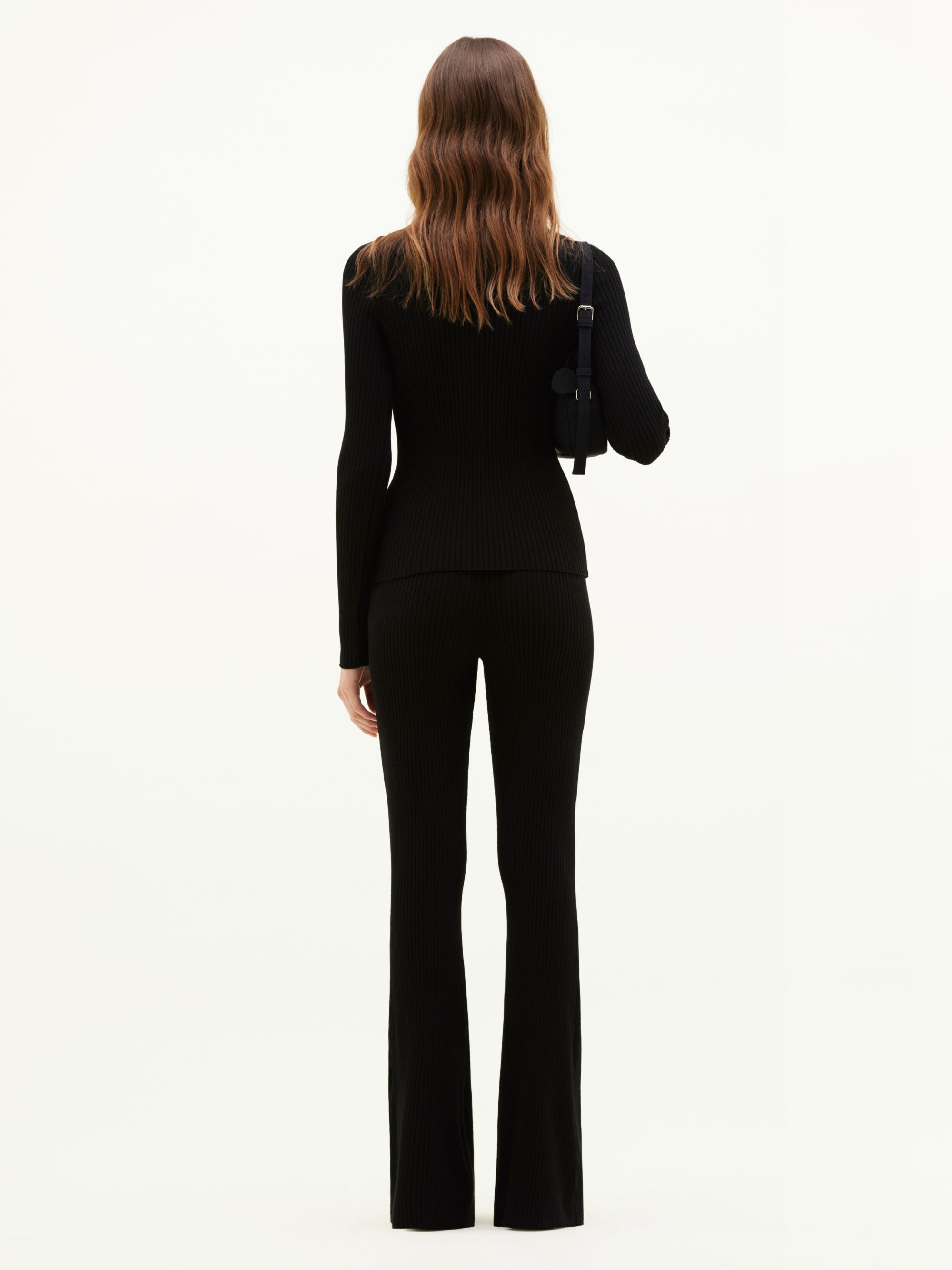 REEDITION RIB KNIT PANTS - courrèges