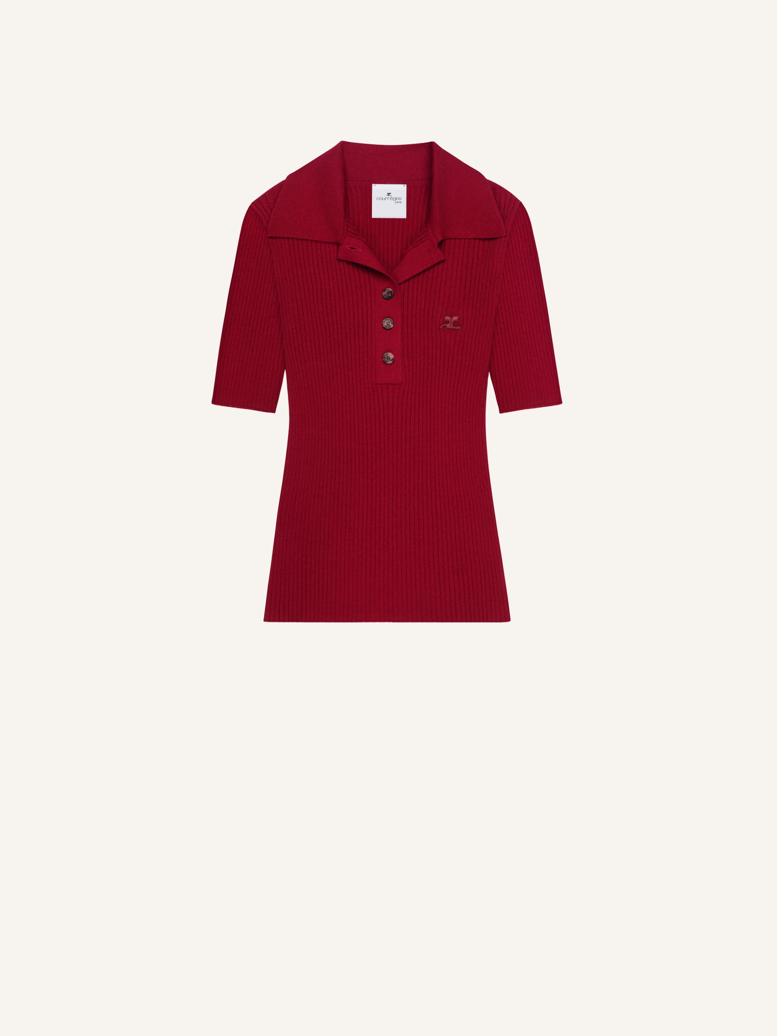 POLO ICONIQUE EN MAILLE CÔTELÉE