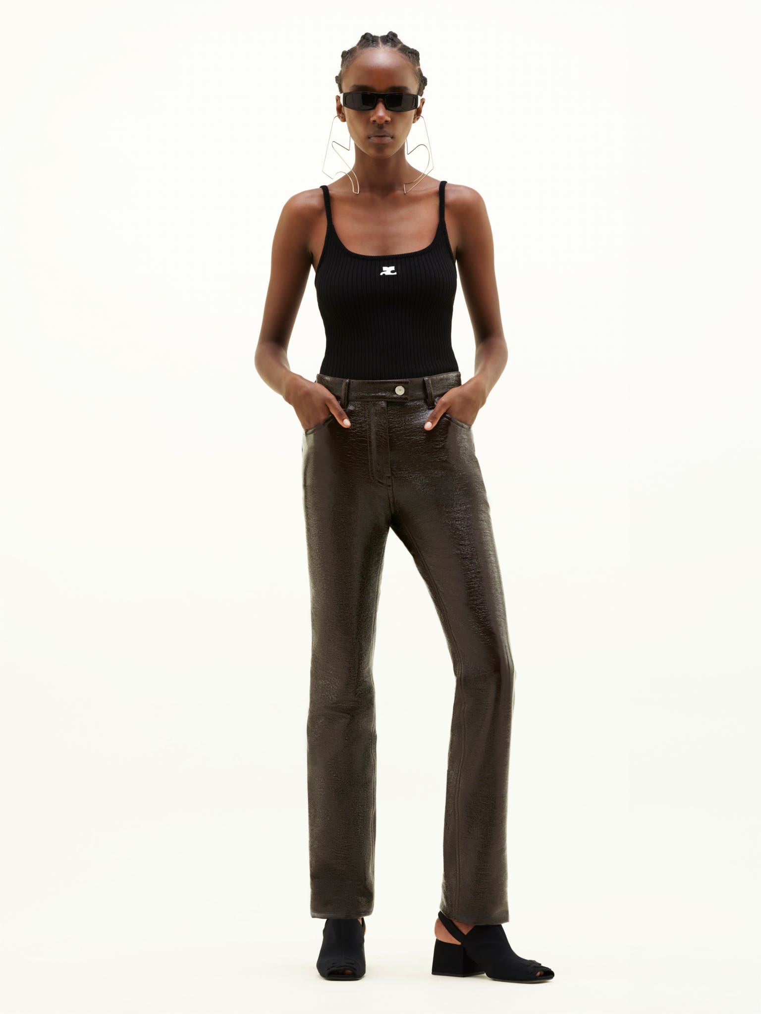 REEDITION RIB KNIT TANK TOP
