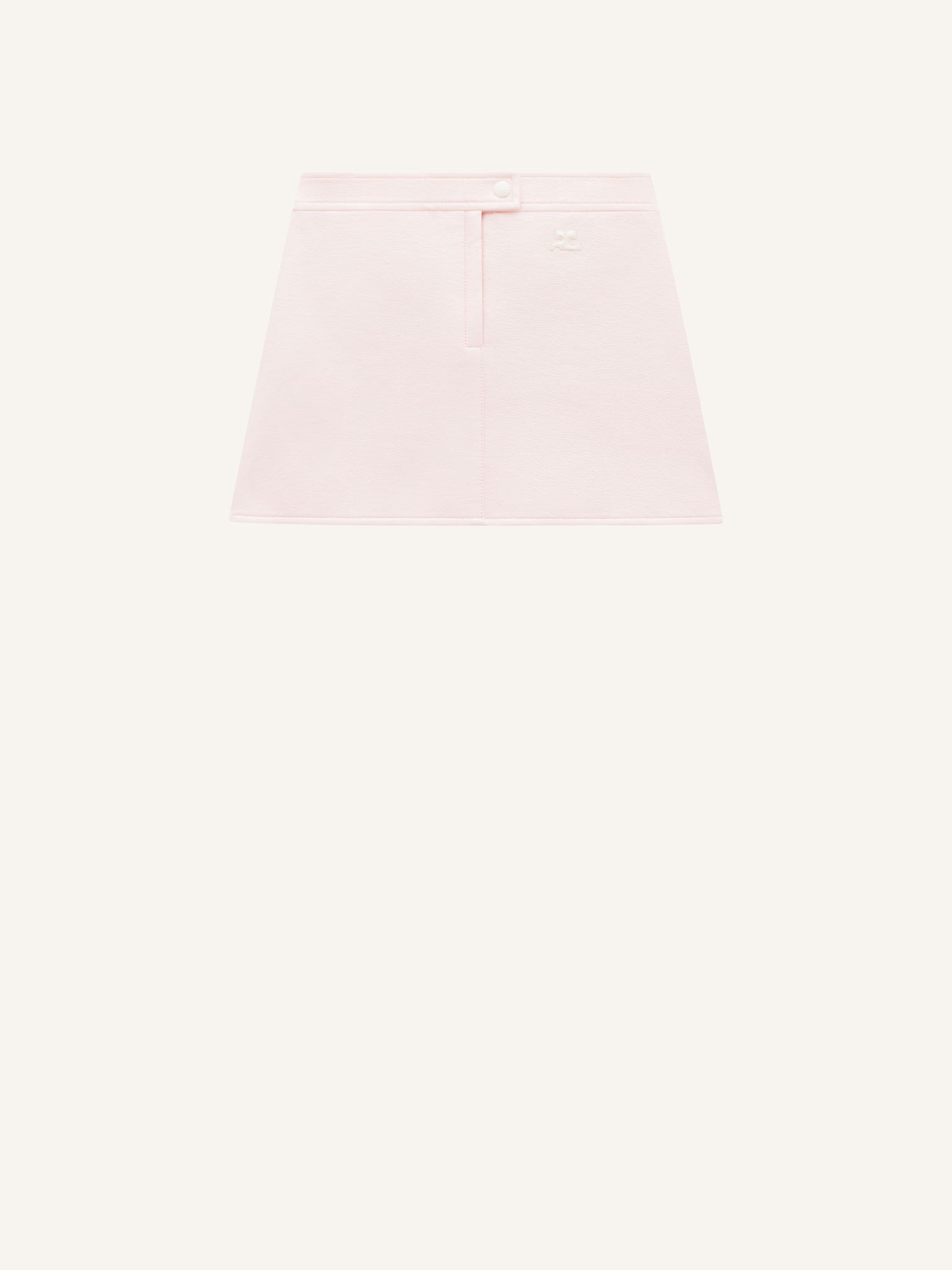 REEDITION VINYL MINI SKIRT