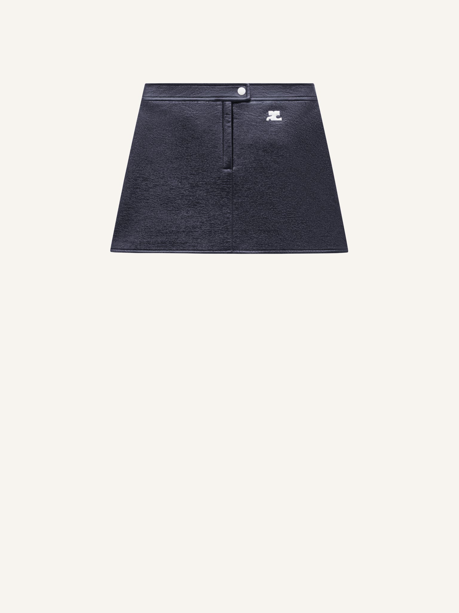 REEDITION VINYL MINI SKIRT