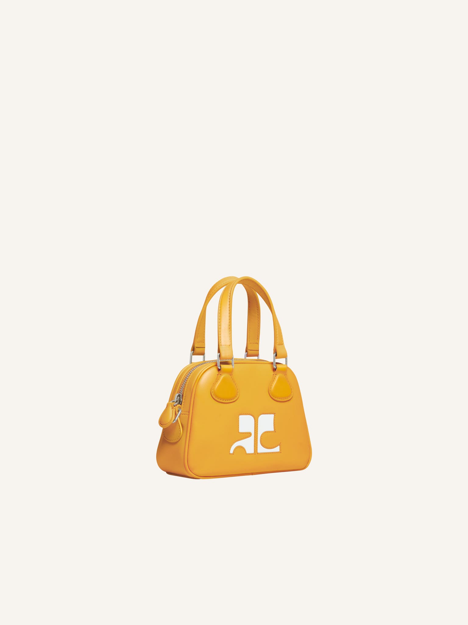MINI SAC BOWLING EN CUIR LISSE
