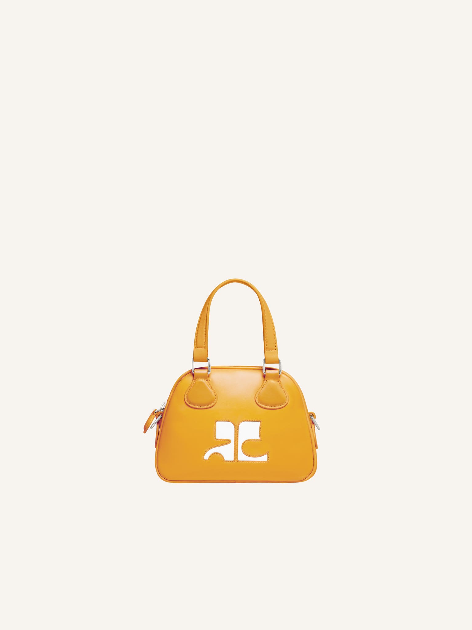 MINI SAC BOWLING EN CUIR LISSE