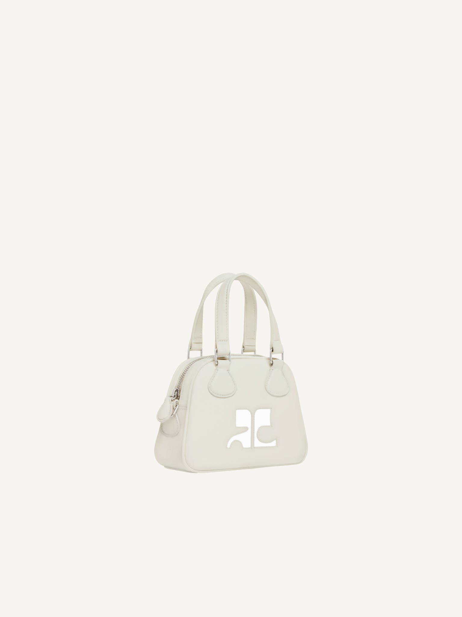 MINI SAC BOWLING EN CUIR LISSE
