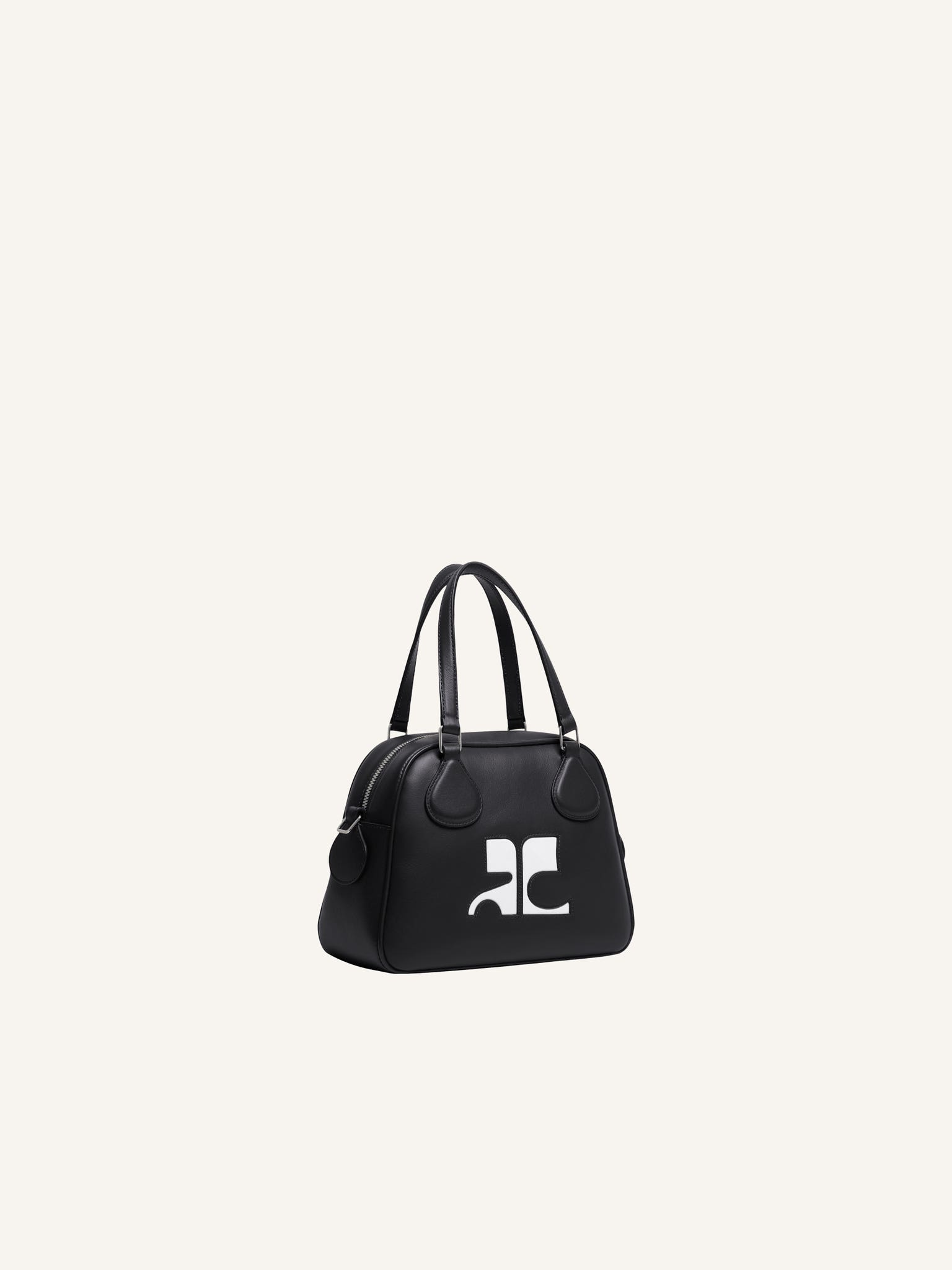 MINI SAC BOWLING EN CUIR LISSE