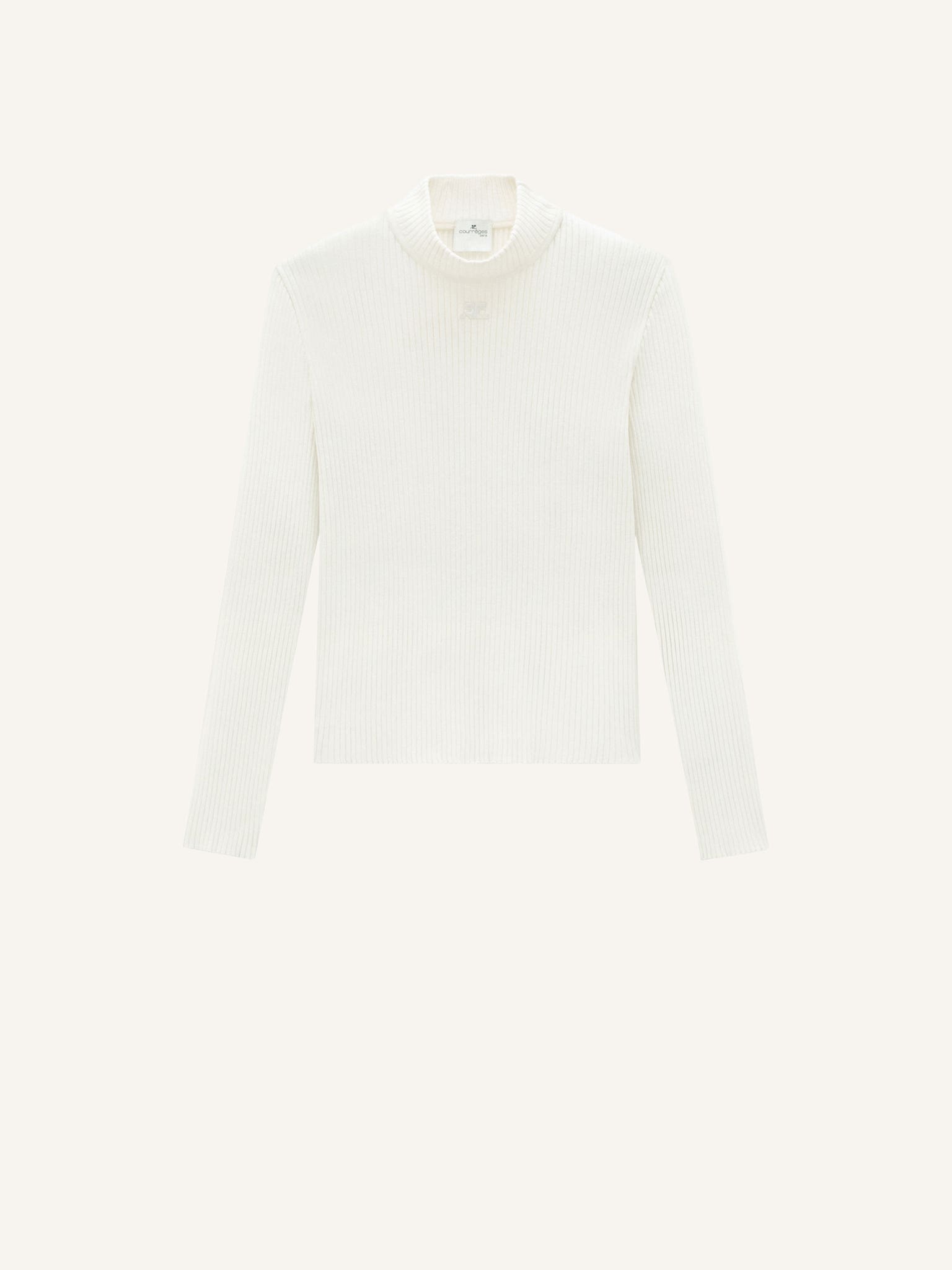REEDITION RIB KNIT MOCKNECK SWEATER