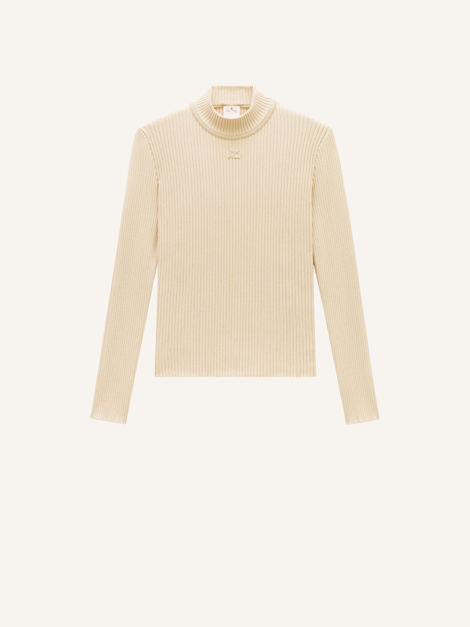 REEDITION RIB KNIT MOCKNECK SWEATER