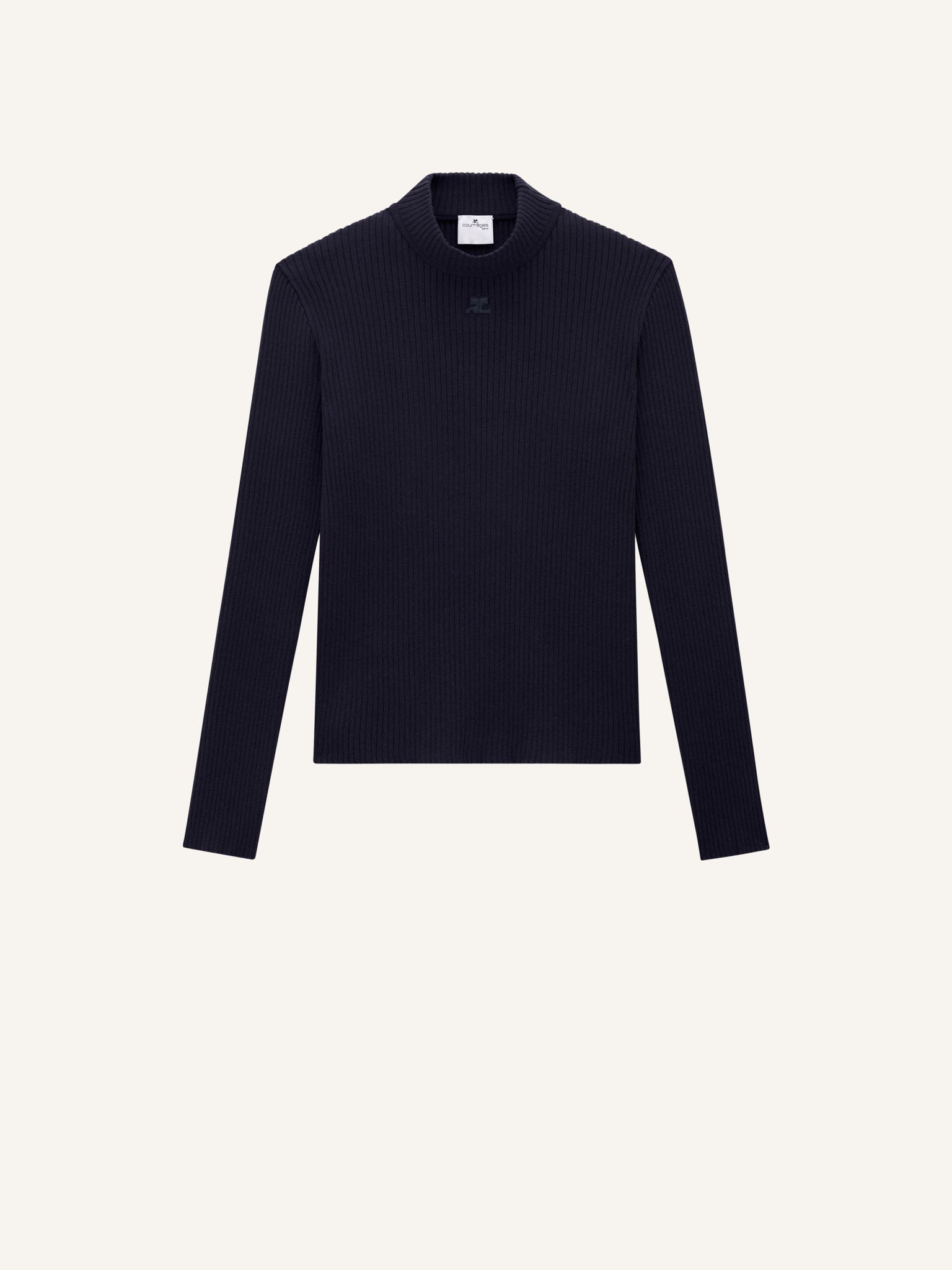 REEDITION RIB KNIT MOCKNECK SWEATER