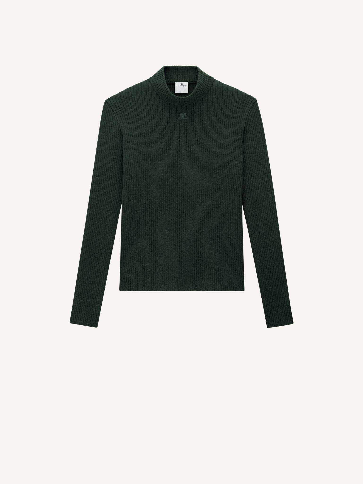 REEDITION RIB KNIT MOCKNECK SWEATER