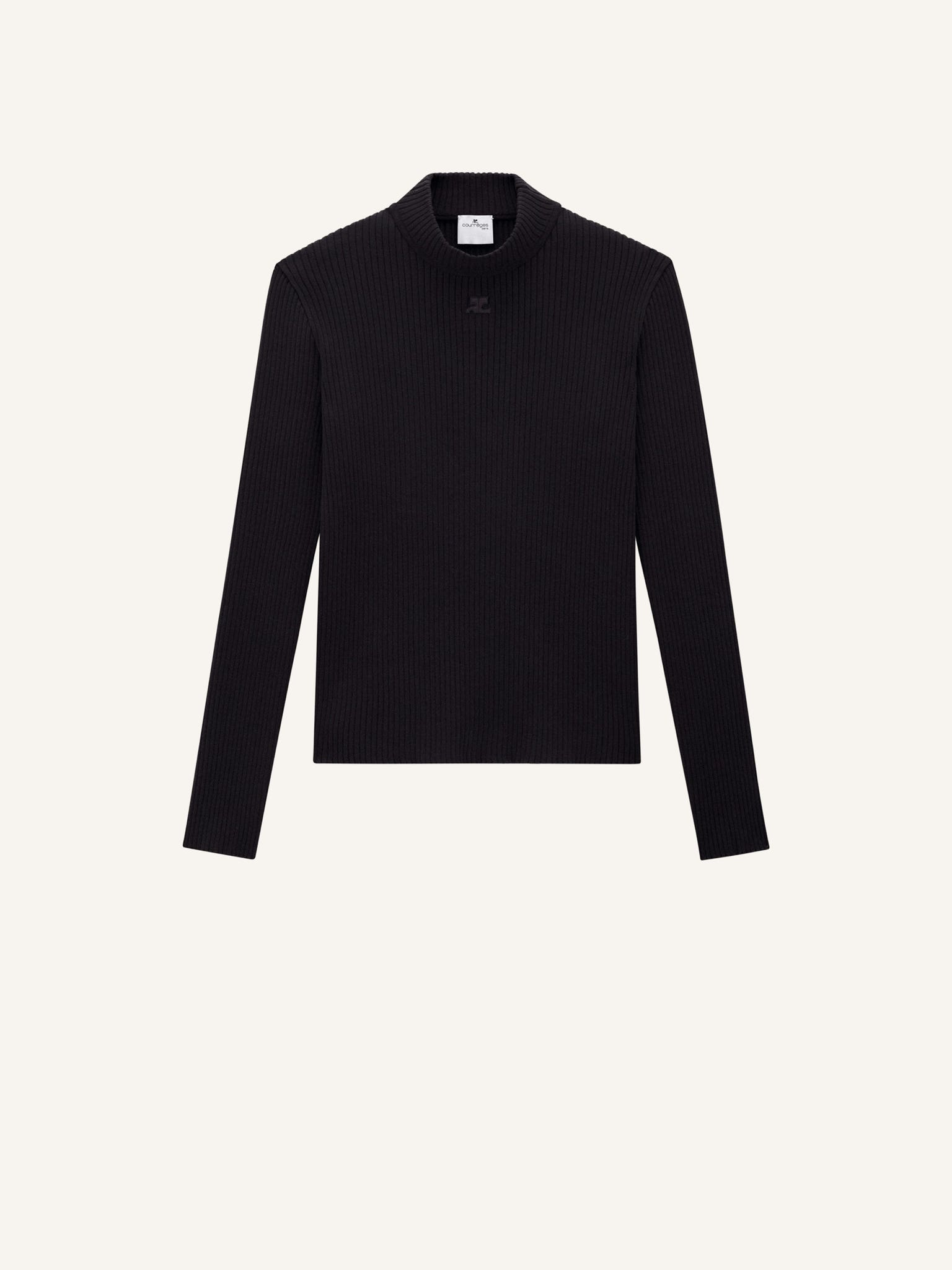 REEDITION RIB KNIT MOCKNECK SWEATER