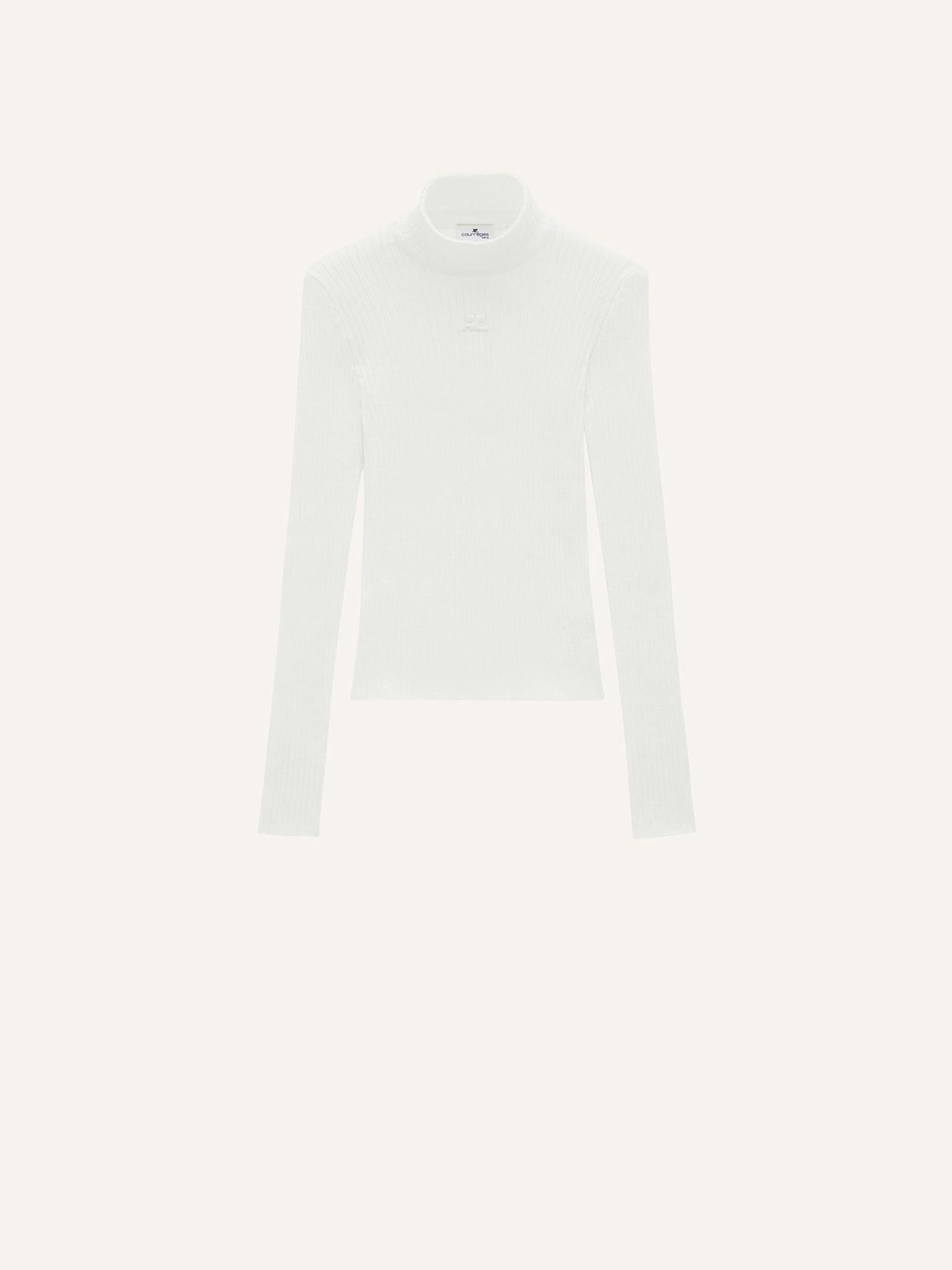 REEDITION RIB KNIT MOCKNECK SWEATER