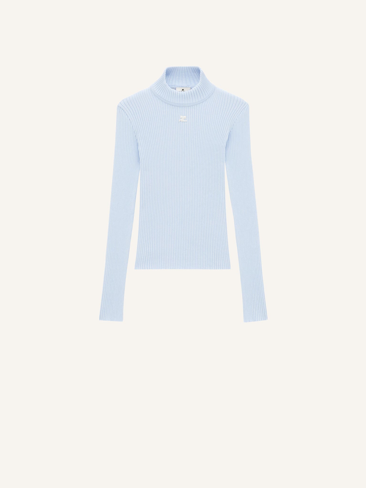 REEDITION RIB KNIT MOCKNECK SWEATER