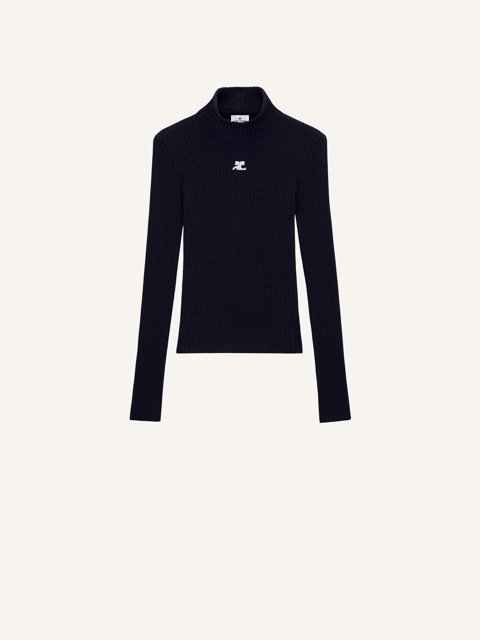 REEDITION RIB KNIT MOCKNECK SWEATER