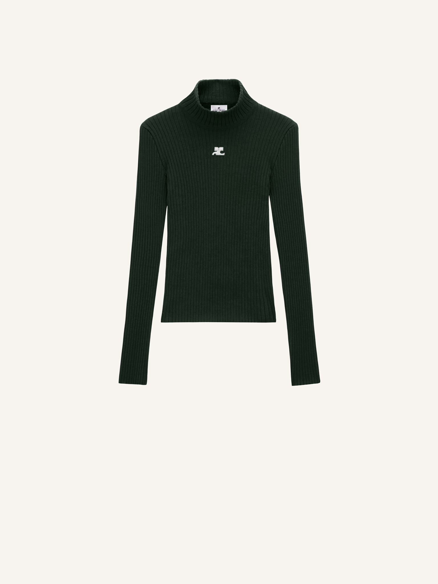 REEDITION RIB KNIT MOCKNECK SWEATER
