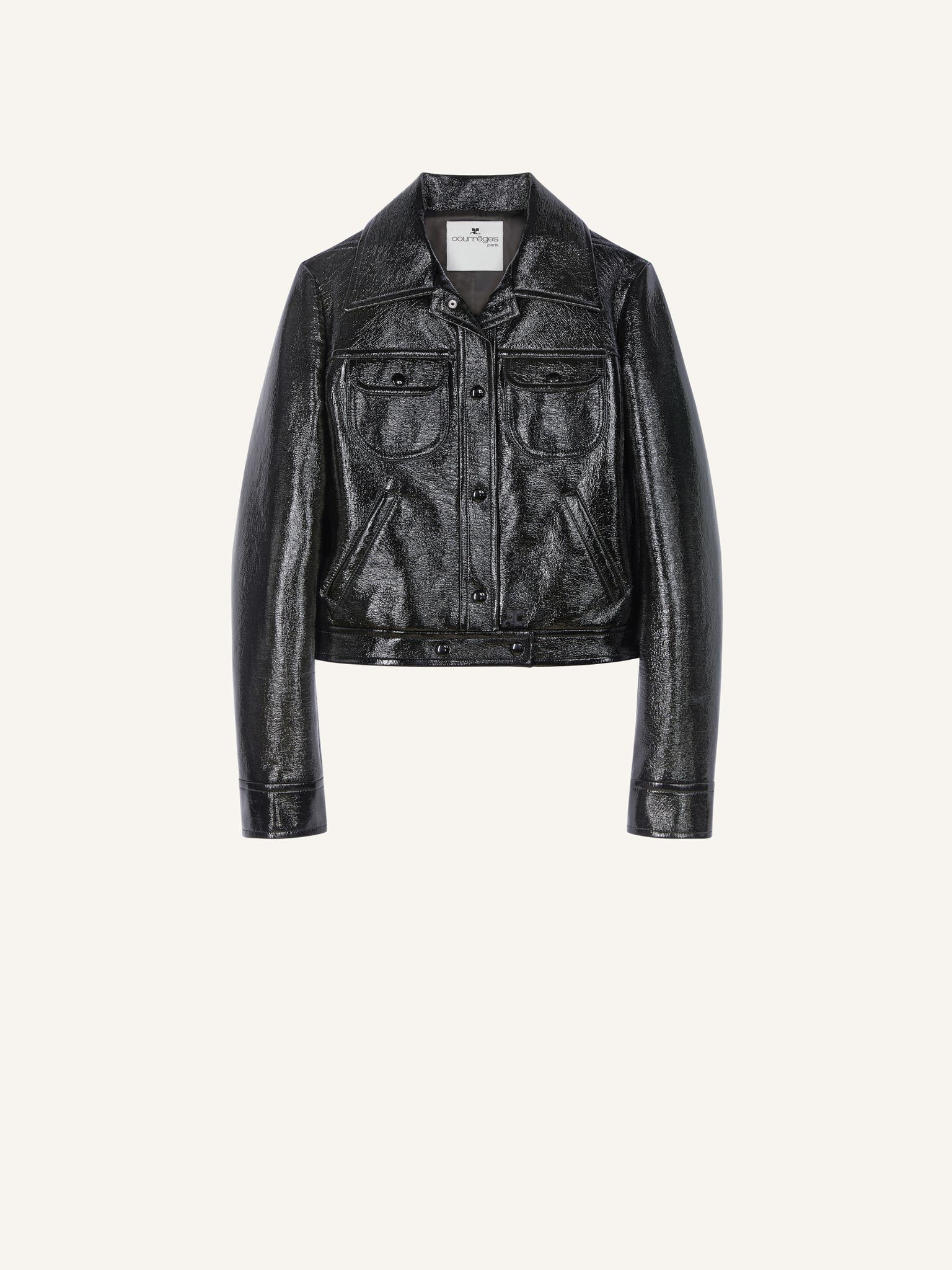 BLOUSON TRUCKER EN VINYLE