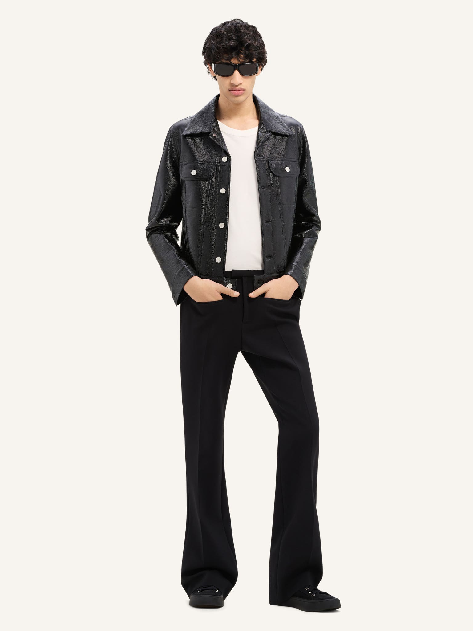 BLOUSON TRUCKER EN VINYLE