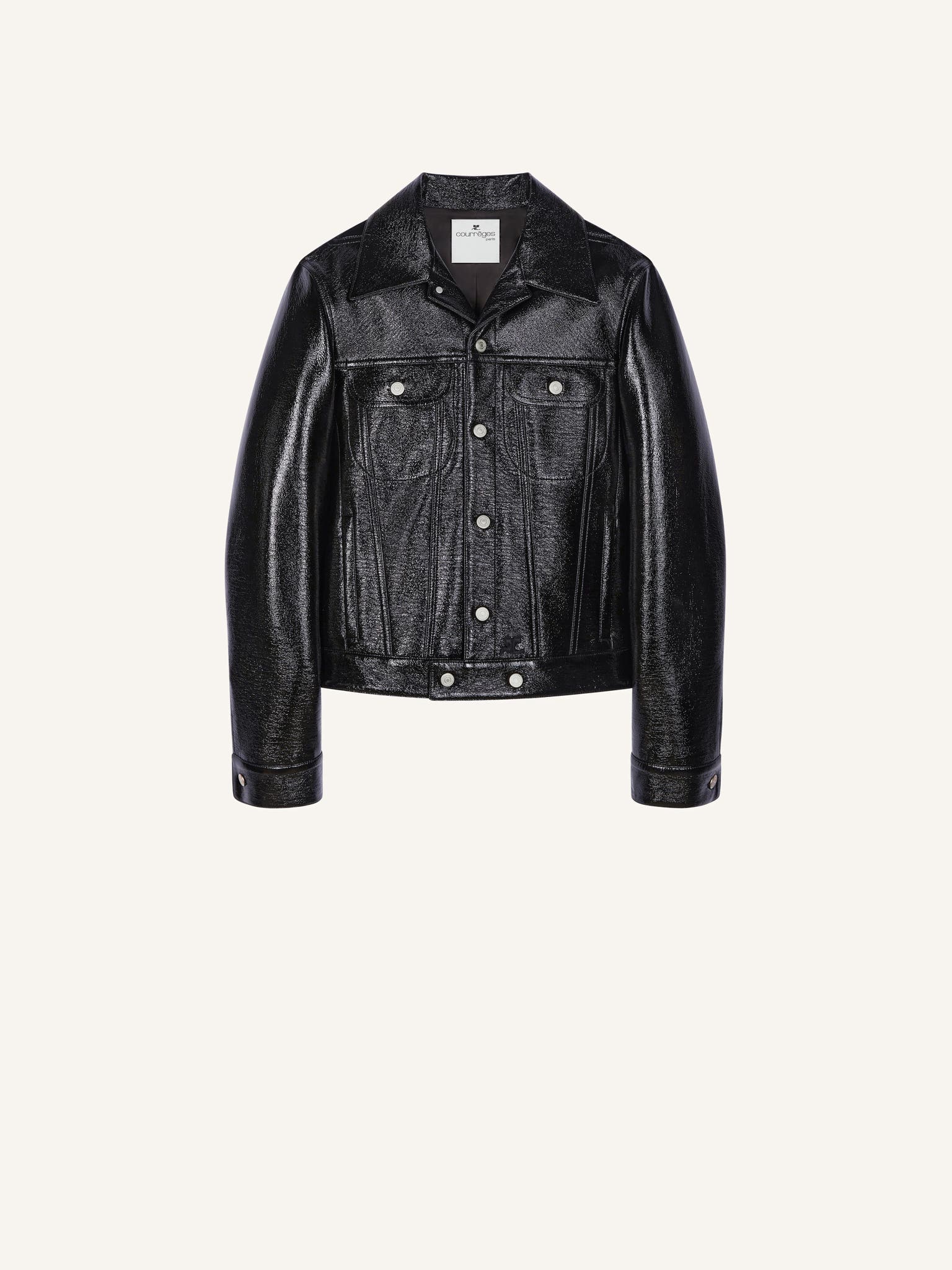 BLOUSON TRUCKER EN VINYLE