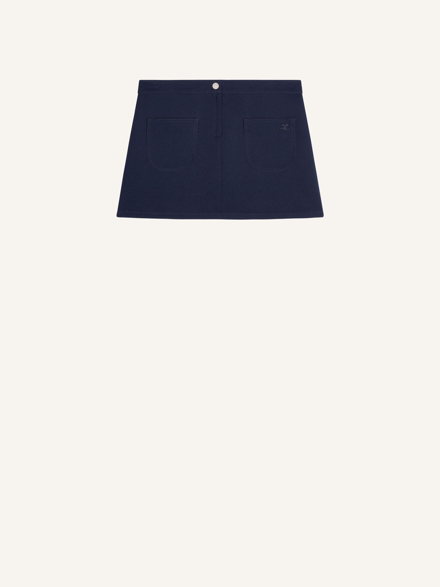 MINI JUPE 2 POCHES EN TWILL
