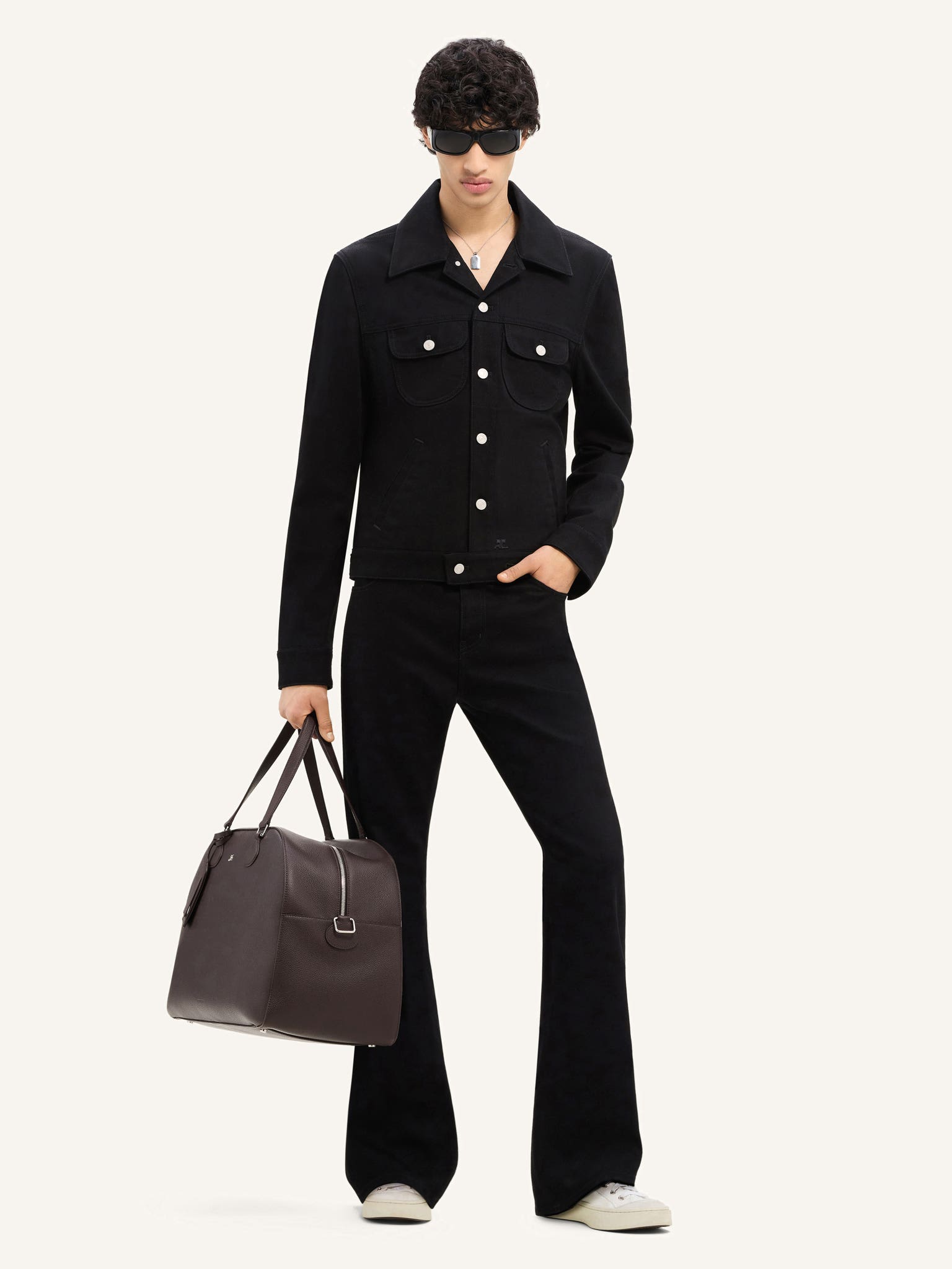 PANTALON BOOTCUT EN DENIM 70'S