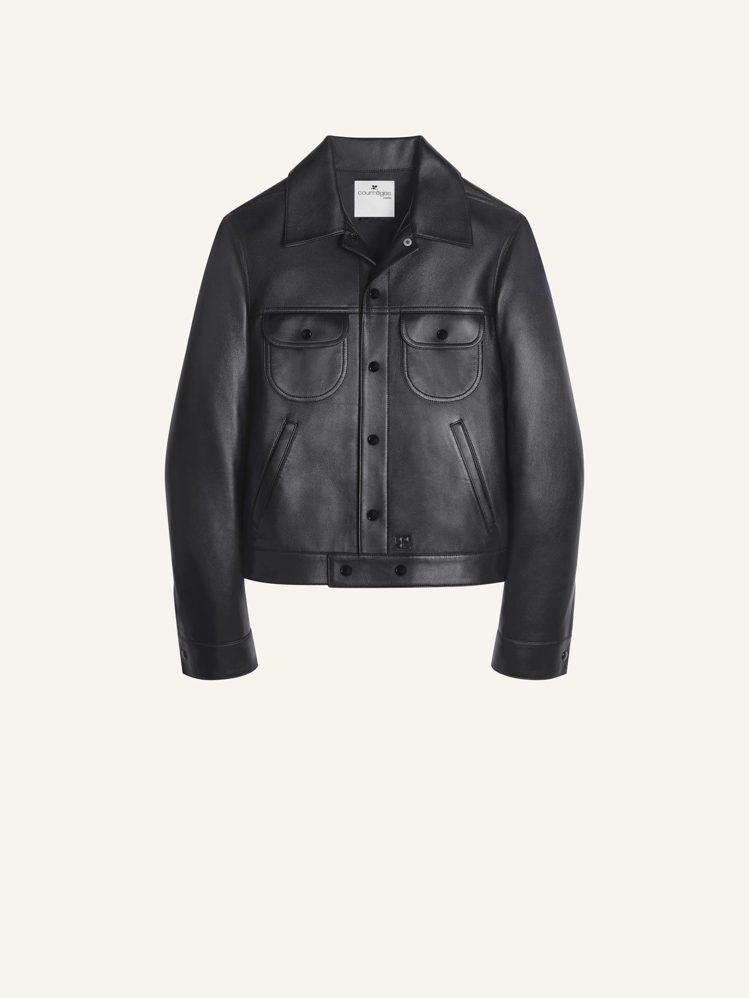 BLOUSON TRUCKER EN CUIR