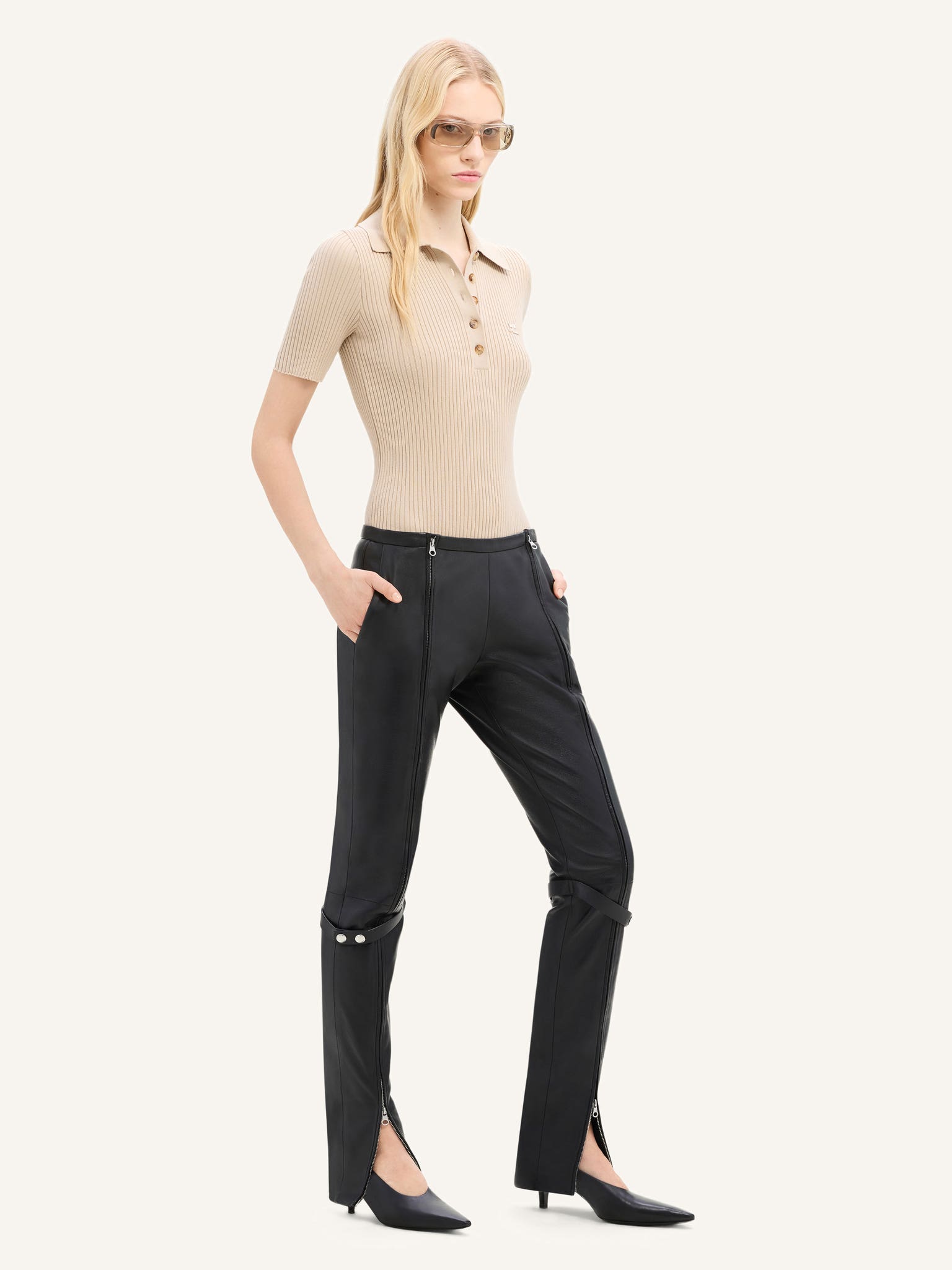 POLO ICONIQUE EN MAILLE CÔTELÉE