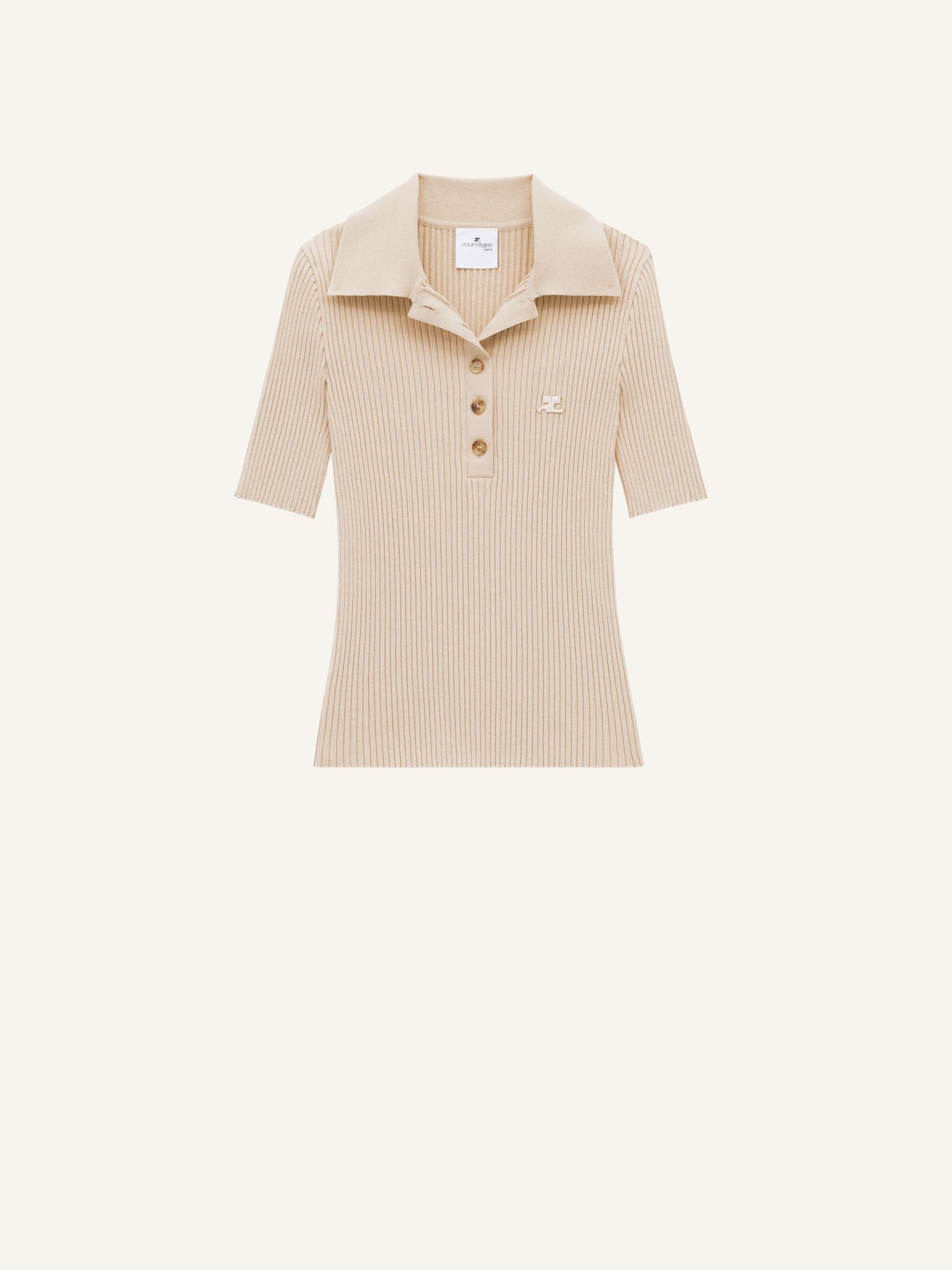POLO ICONIQUE EN MAILLE CÔTELÉE